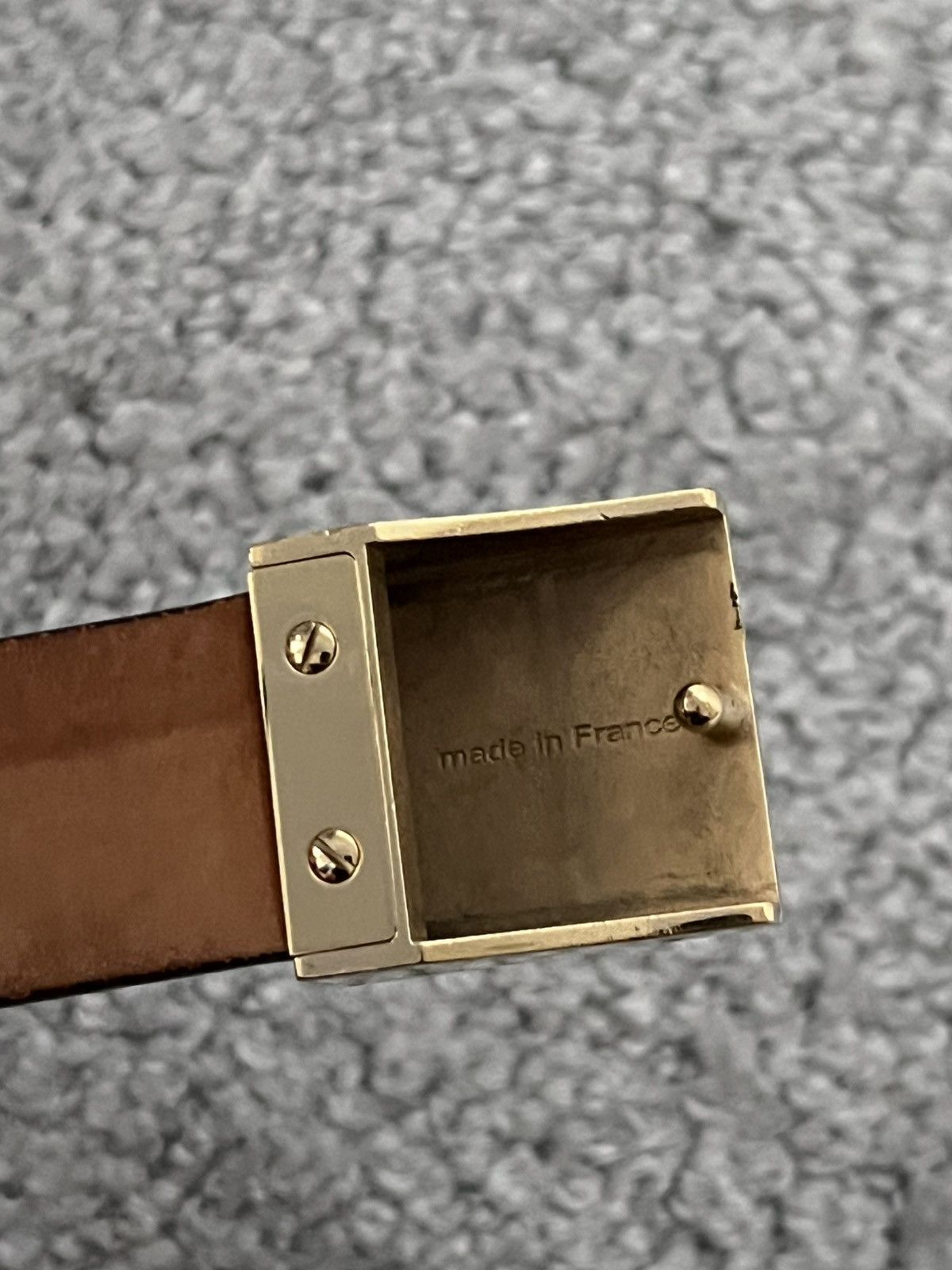 Louis Vuitton Louis Vuitton Damier Santur Carre Belt Brown Golden Size ONE SIZE - 10 Thumbnail