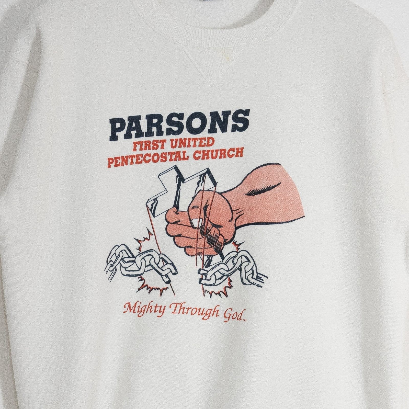 Vintage Vintage Parsons First United Pentecostal Church Sweatshirt L Size US L / EU 52-54 / 3 - 3 Thumbnail