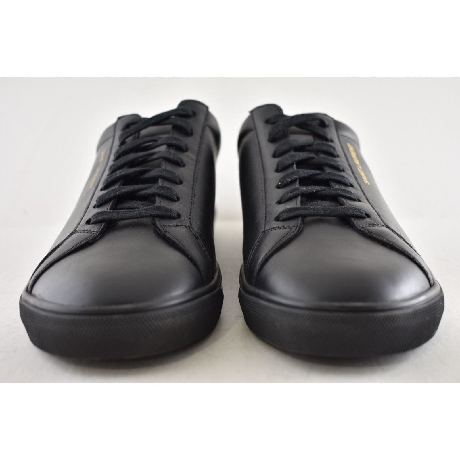 Yves Saint Laurent Saint Laurent Andy Black Leather Low Top Sneaker 44 (US 11) Size US 11 / EU 44 - 8 Thumbnail
