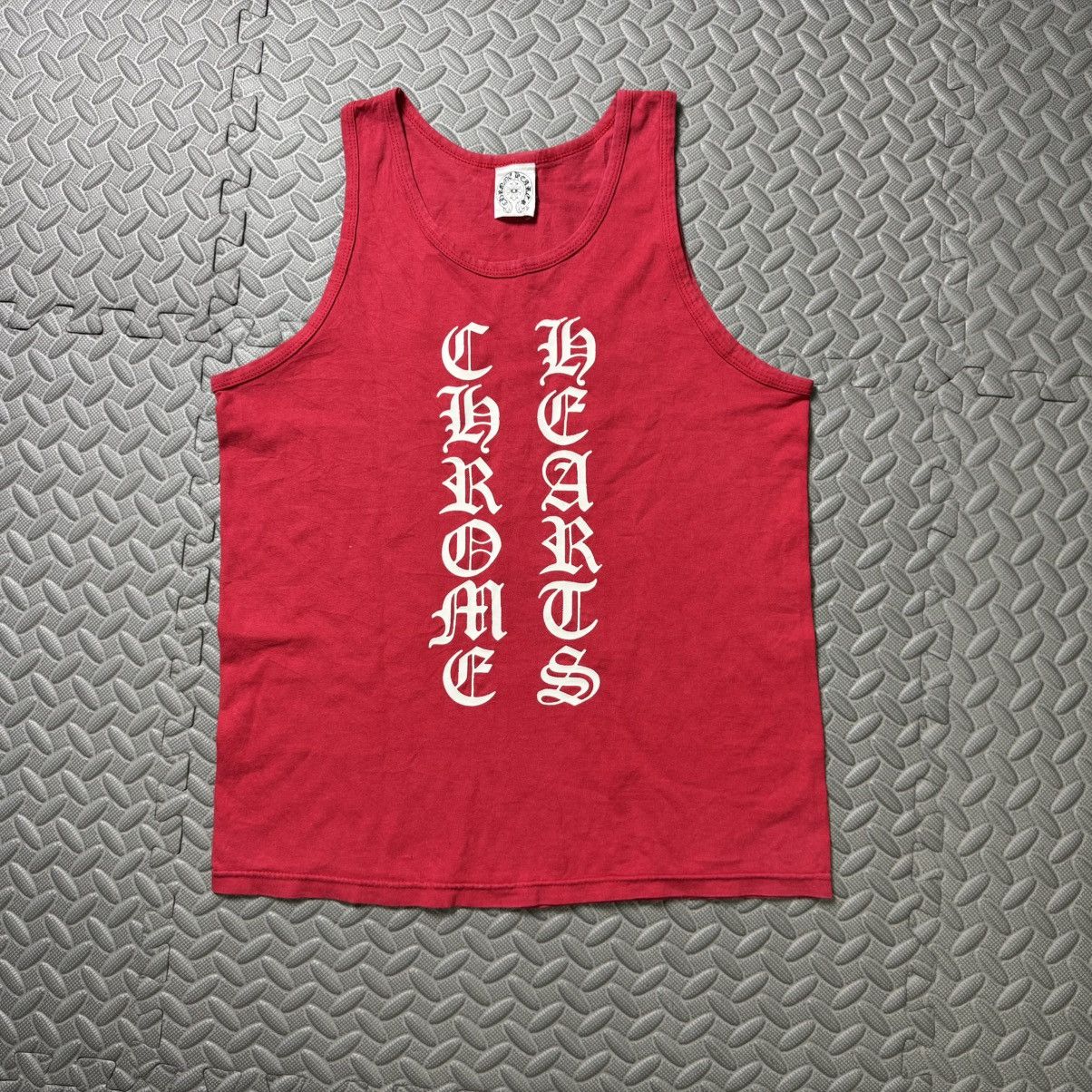 Chrome Hearts 💥 RARE! 90s VERTICAL SCRIPT CHROME TANK Size US S / EU 44-46 / 1 - 1 Thumbnail