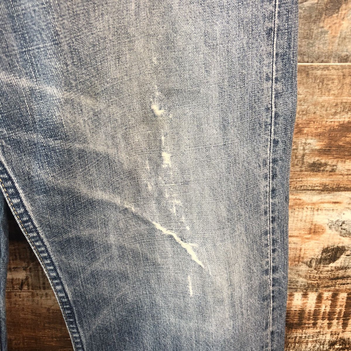 Levi's Levis Blue Distressed ripped Denim Pants #A2119 Size US 32 / EU 48 - 13 Thumbnail