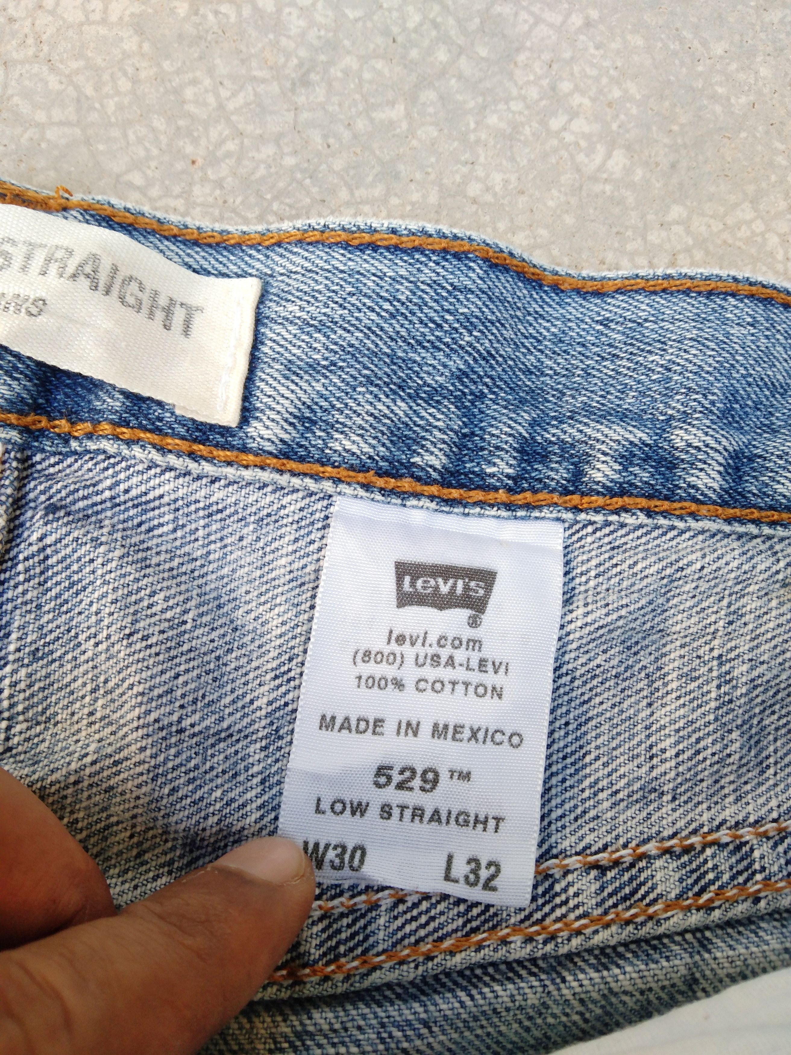 Levi's Vintage Levi's Jeans 529 Straight Leg Blue Wash Denim 32x32 Size US 32 / EU 48 - 8 Thumbnail