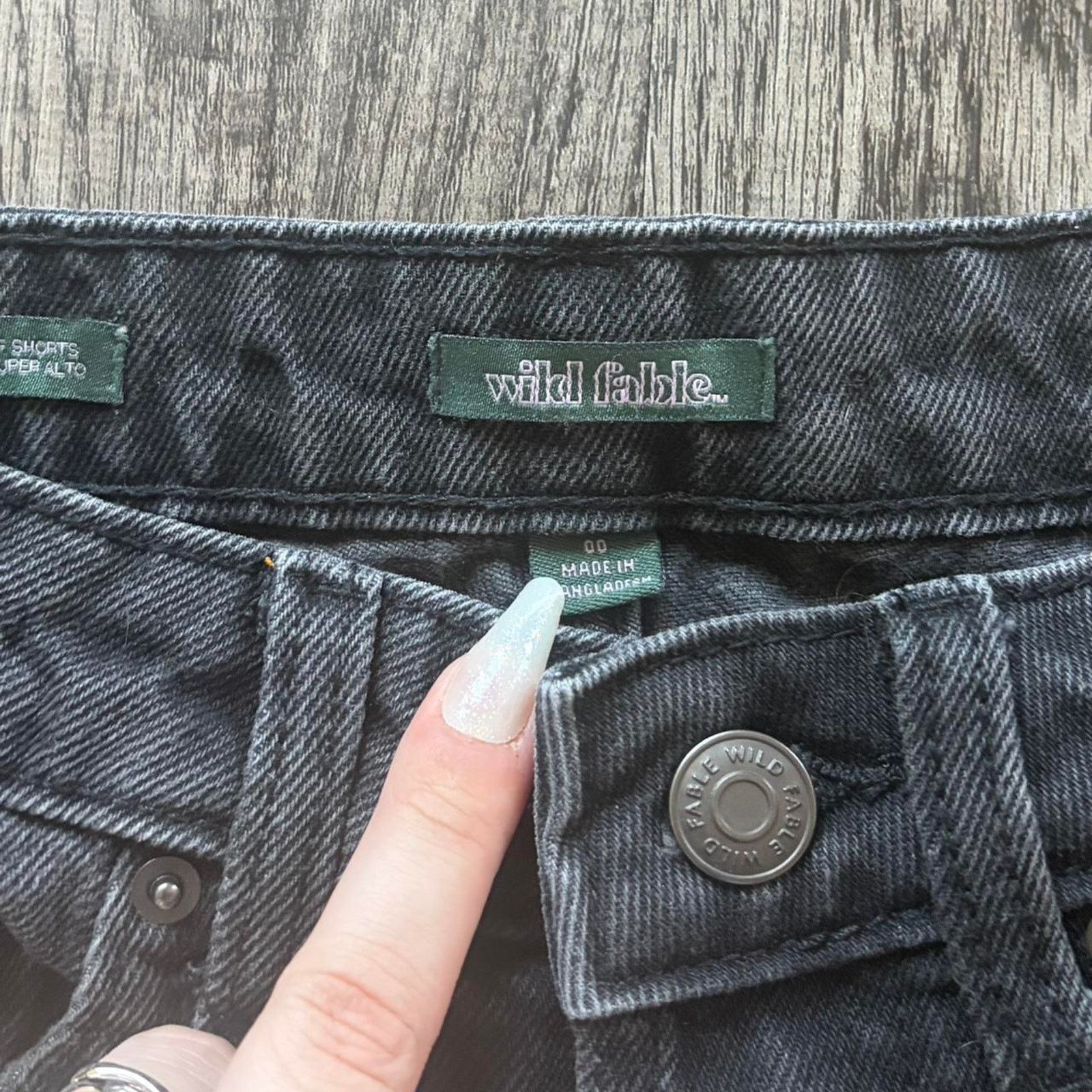 Other Wild fable black denim shorts Size 25" / US 0 / IT 36 - 2 Thumbnail