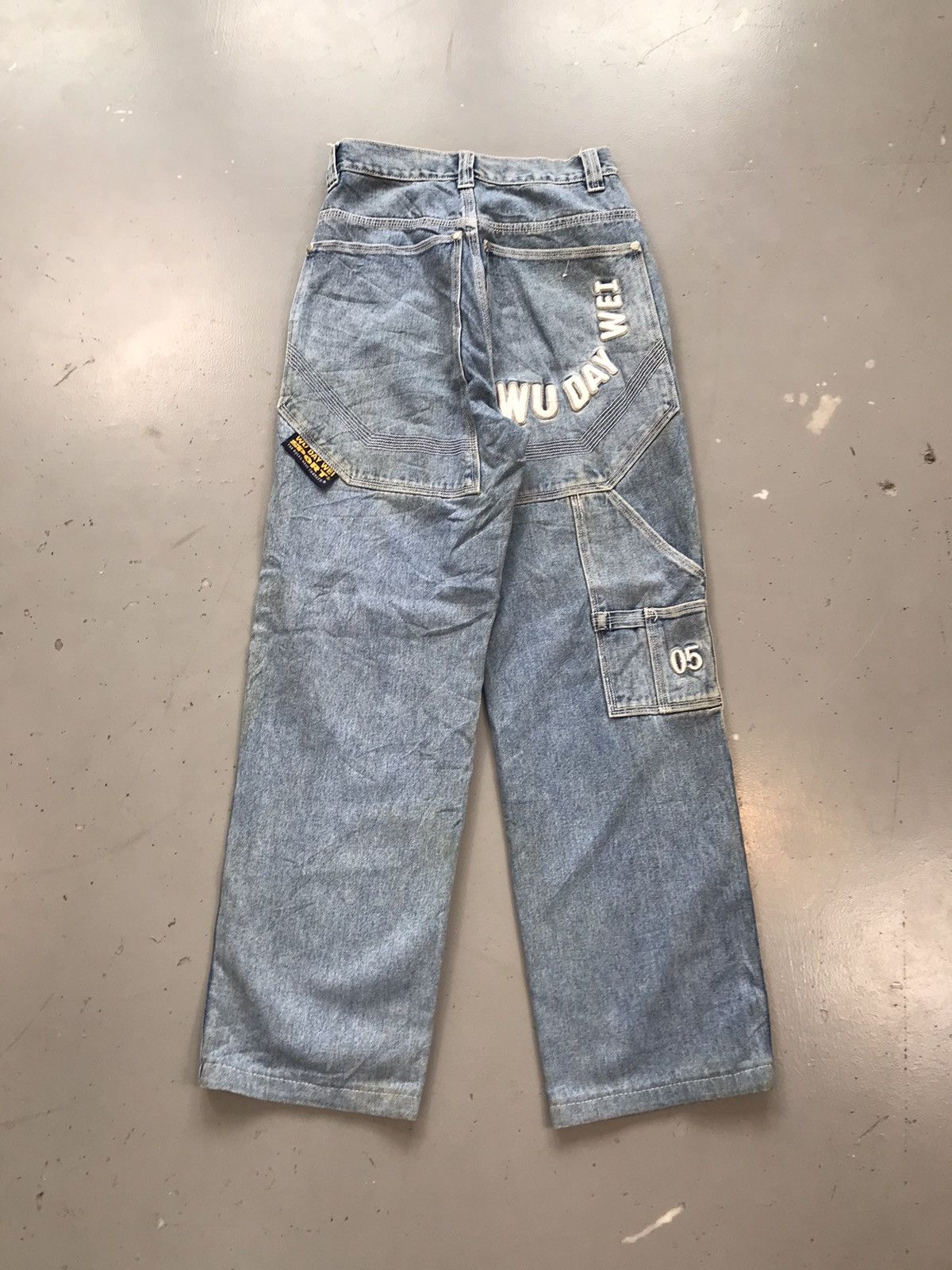 JNCO × Southpole × Vintage Vintage Wu day Wei big pocket Y2K embroidered denim Size US 27 - 1 Thumbnail