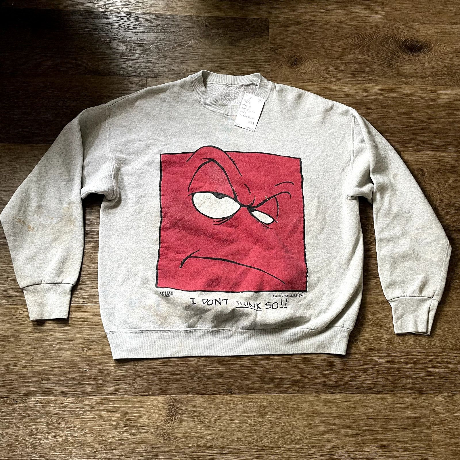 Vintage 90's Freeze New York Face-offs Sweatshirt- Men's XXL Size US XXL / EU 58 / 5 - 1 Thumbnail