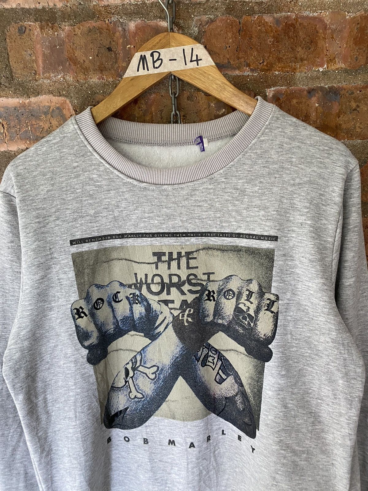 Band Tees Vintage BoB Marley Tattoo skull sweatshirt Size US M / EU 48-50 / 2 - 3 Thumbnail