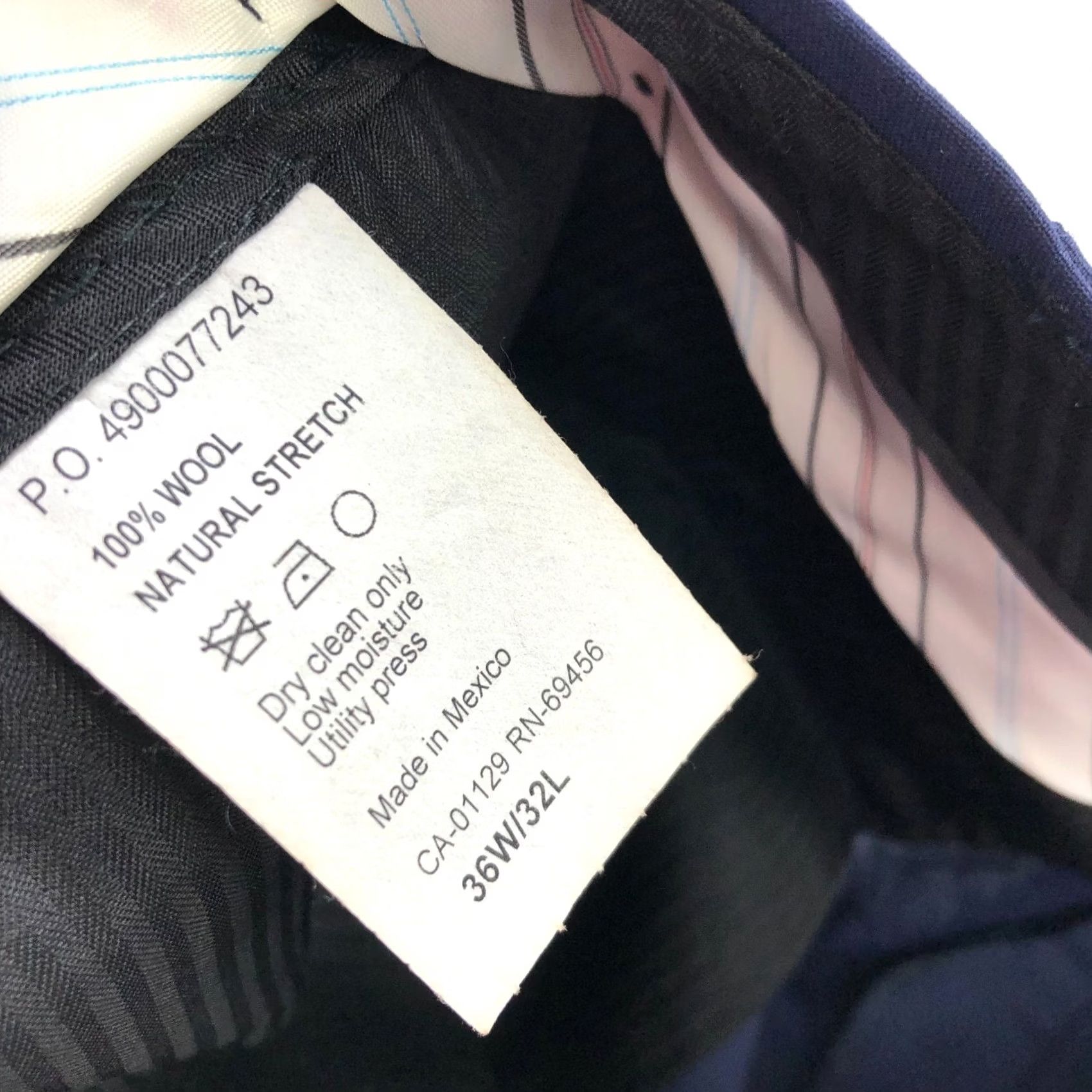 Ralph Lauren Lauren Ralph Lauren Black Label SLIM FIT Dress Pants Blue 36x31 36W 31L Wool Tapered Flat Front Belt Loops SD Casual Formal Workwear Mens Pants Size US 36 / EU 52 - 8 Thumbnail