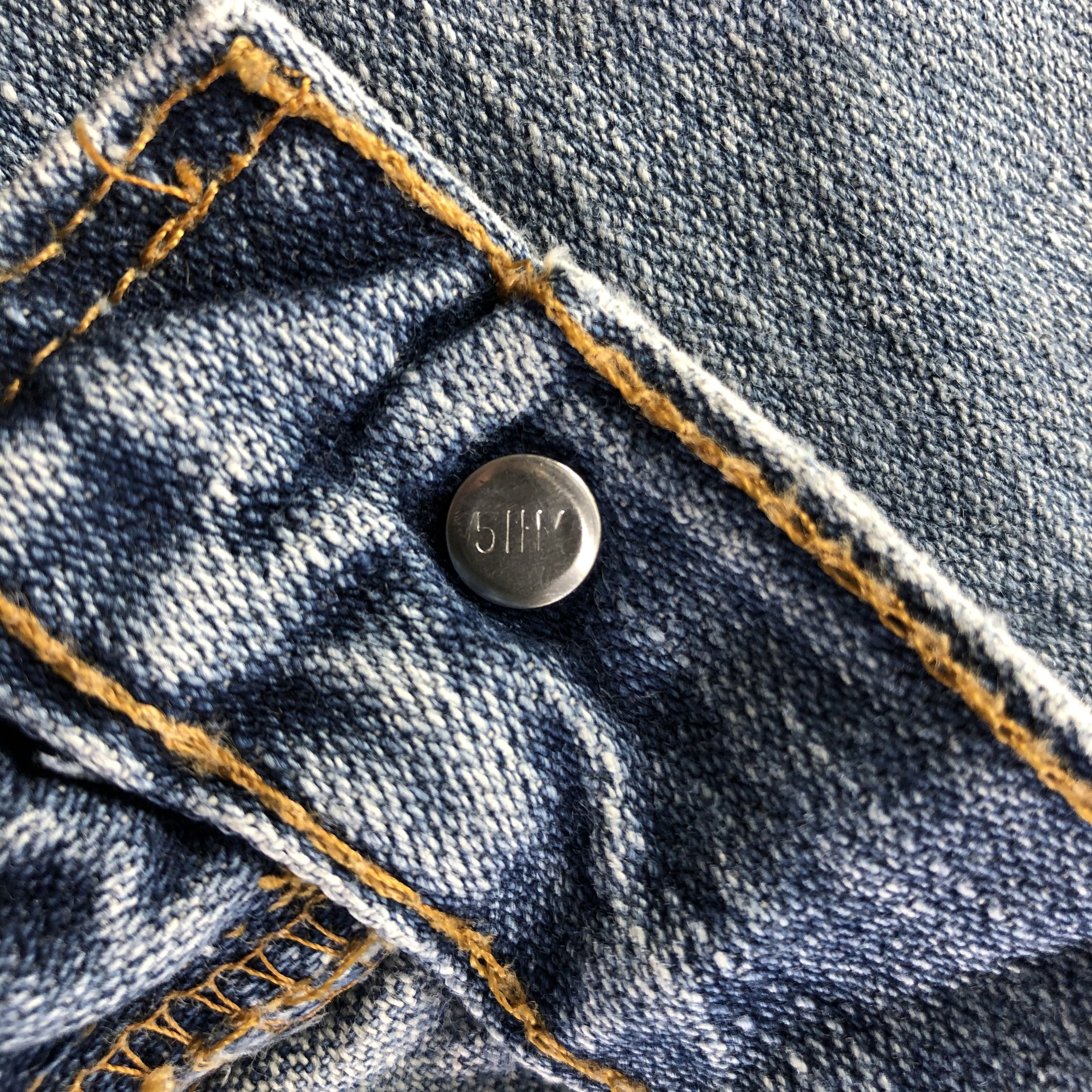 Levi's Vintage Blue Wash Levis 518 Jeans-J3465 Size 35" - 9 Thumbnail