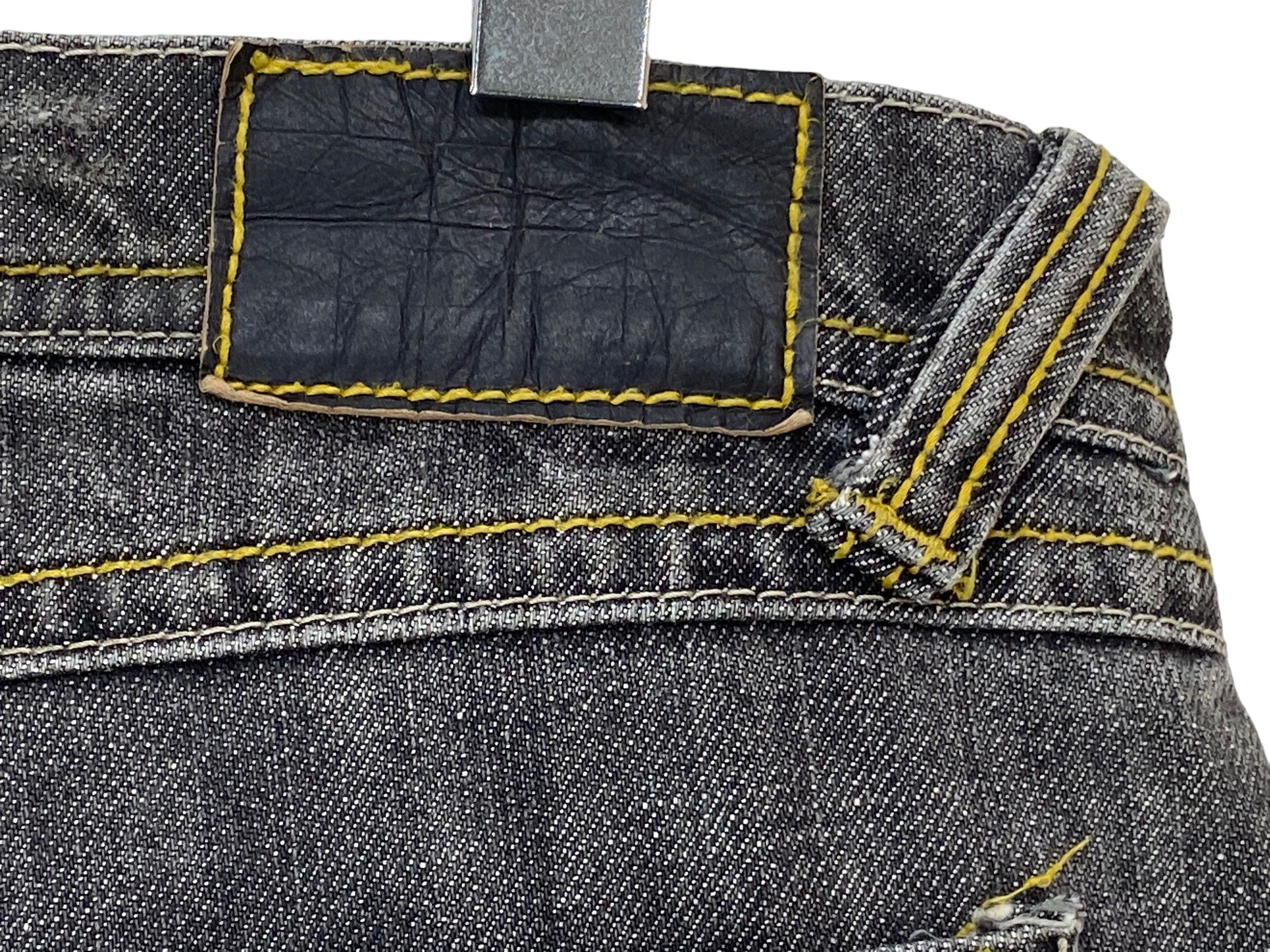 Japanese Brand Comme Ca Du Mode Jeans Twisted Seam Flare Jeans Size 34" / US 12 / IT 48 - 11 Thumbnail