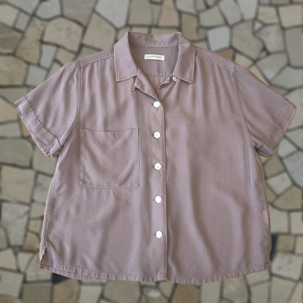 Outerknown VINTAGE Outerknown Hightide Shirt Shortsleeve Stain Women's Large Size L / US 10 / IT 46 - 1 Thumbnail