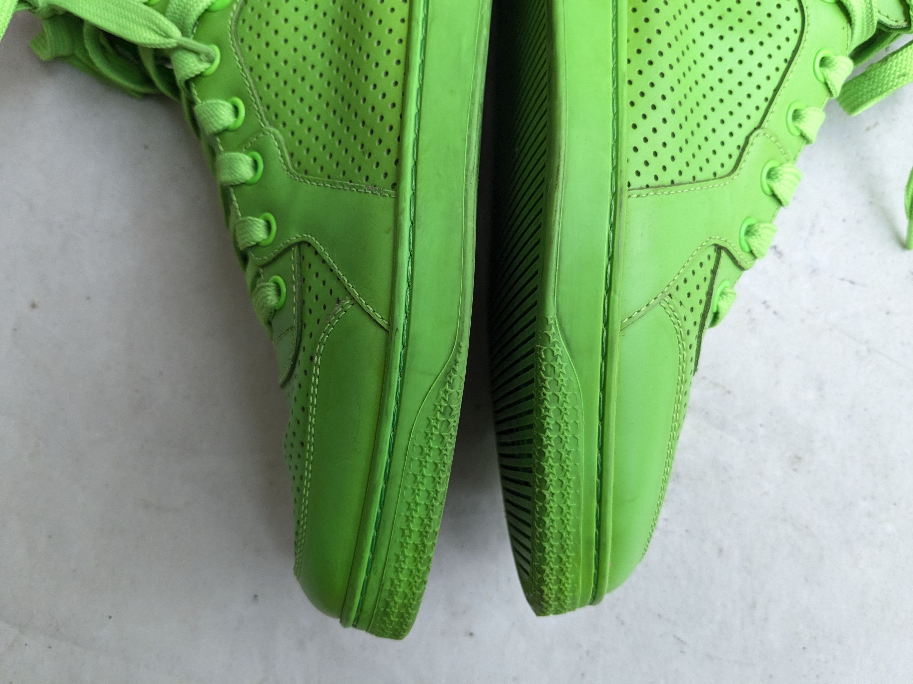 Gucci Gucci High Top Sneakers Green 10 Leather Size US 10 / EU 43 - 13 Thumbnail