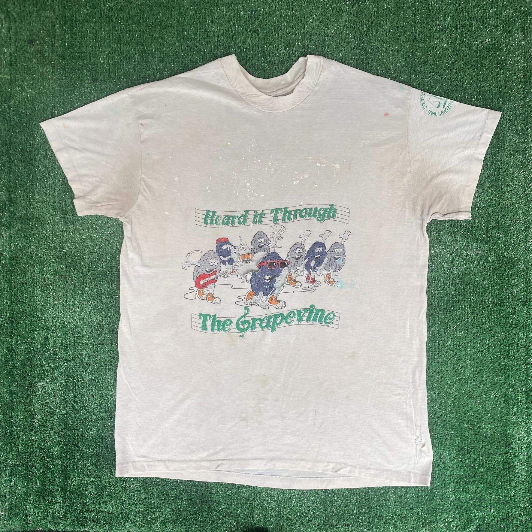 Band Tees Vintage 80s California Raisins Shirt Single Stitch Tee Size US M / EU 48-50 / 2 - 1 Thumbnail