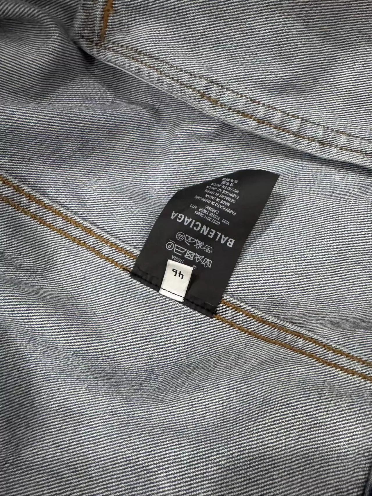 Balenciaga Balenciaga Denim Jacket Authentic 46 Size US S / EU 44-46 / 1 - 3 Thumbnail