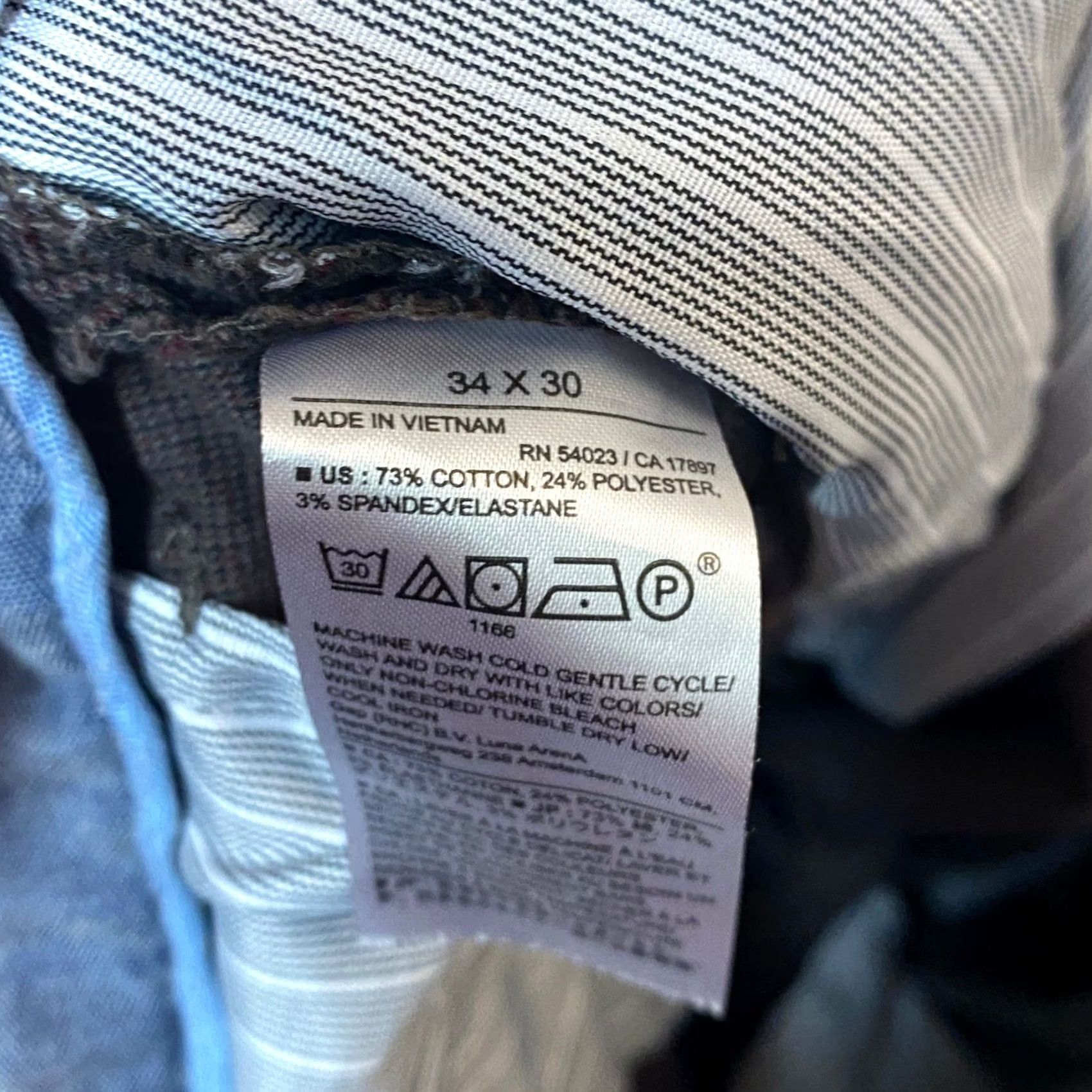 Banana Republic Banana Republic Slim-Tapered Fit Pants Mens 34x27 Burgundy Textured Chinos Size US 34 / EU 50 - 4 Thumbnail