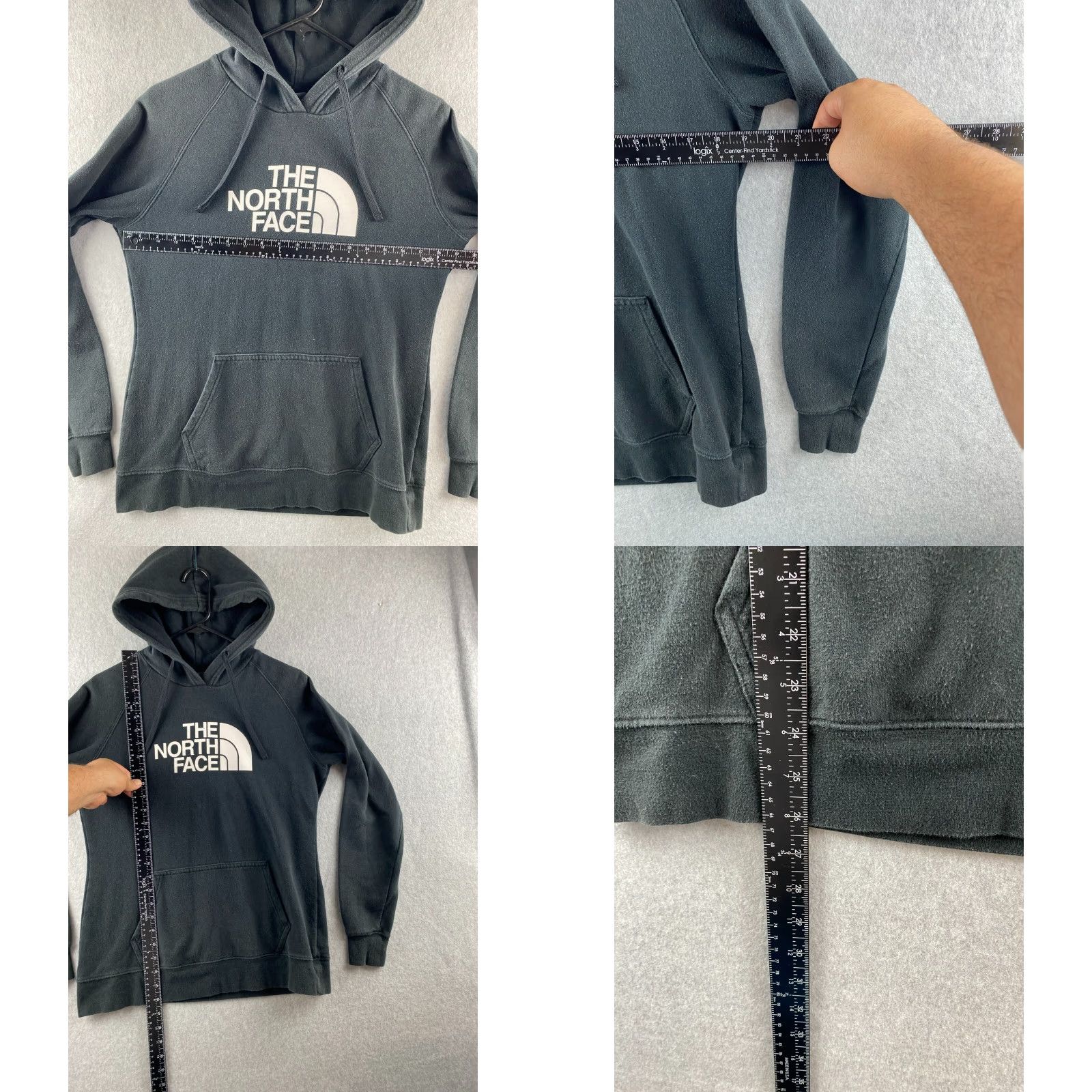 The North Face The North Face Hoodie Womens M Black Pullover Fleece Graphic Logo Pockets Size M / US 6-8 / IT 42-44 - 8 Thumbnail