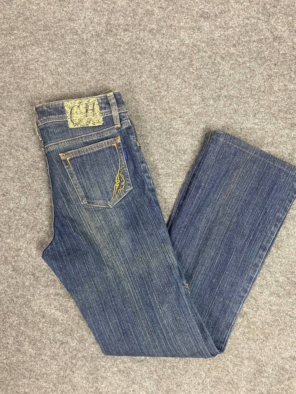 Japanese Brand cattle hour by bobson bootcut distressed denim Size 28" / US 6 / IT 42 - 2 Thumbnail