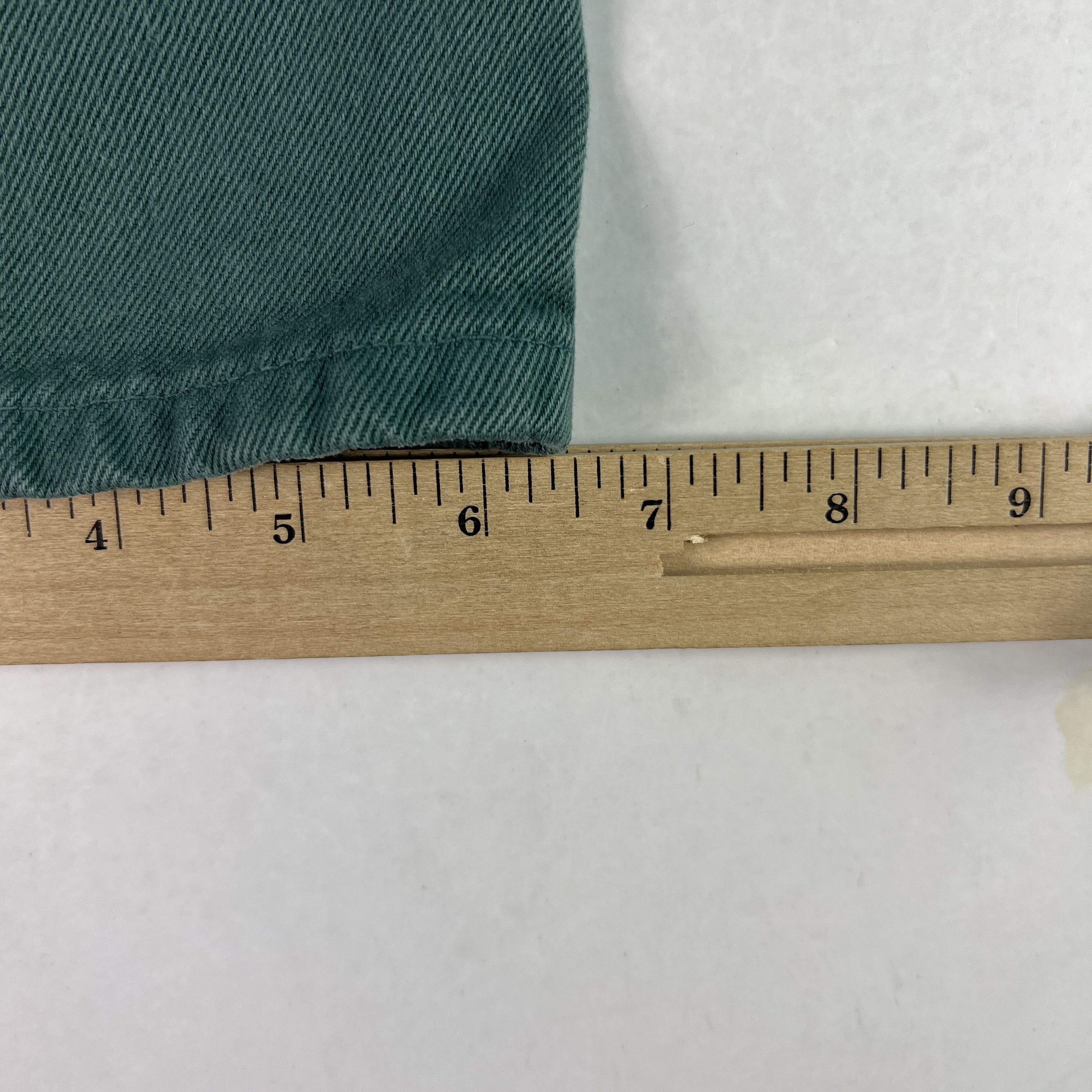 Calvin Klein VTG Calvin Klein Jean's Straight Green Faded Denim USA Made Size 26" / US 2 / IT 38 - 14 Thumbnail