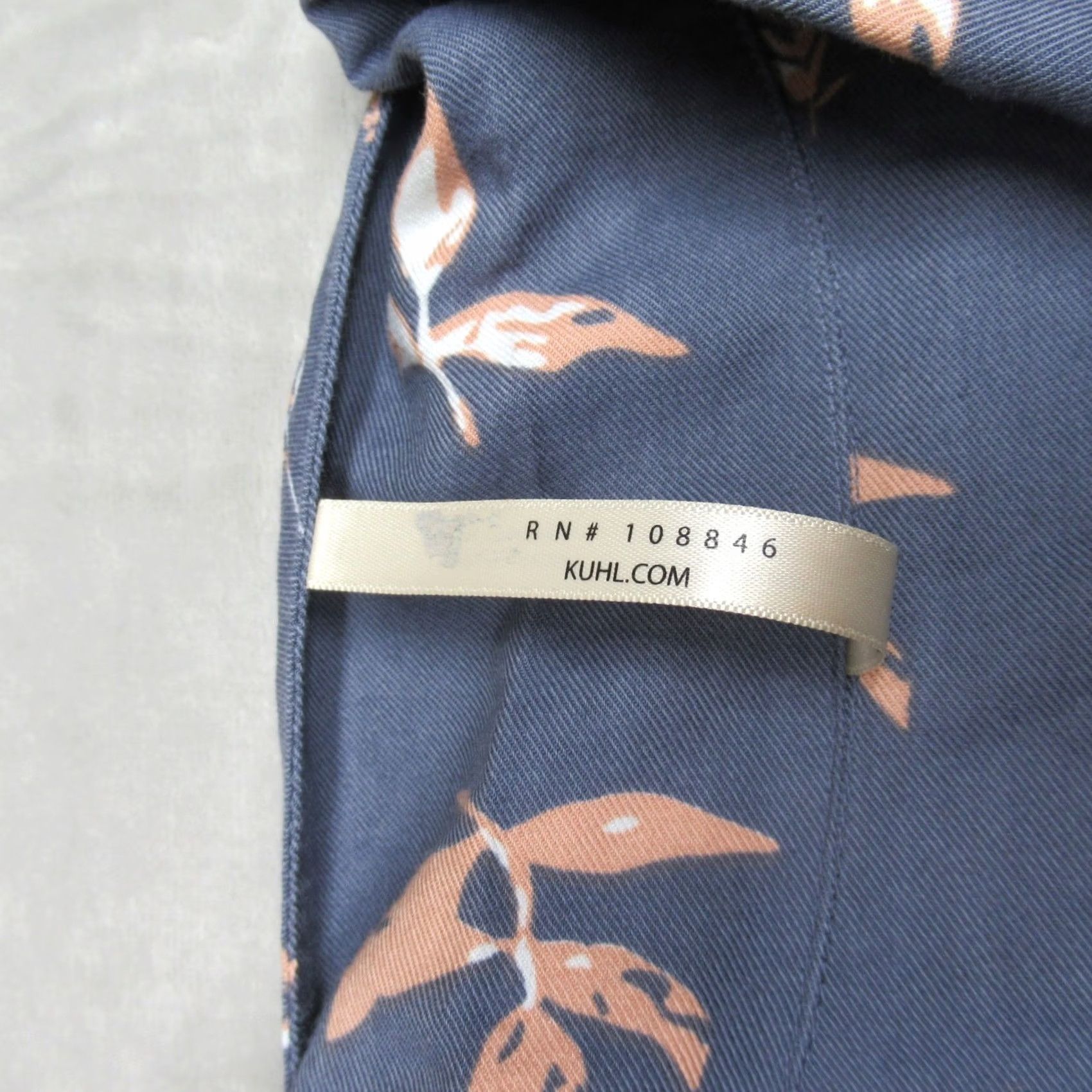 Vintage KUHL Shirt Womens XL Blue Twilight Leaves Elsie Short Sleeve Tie Front Light NEW Size XL / US 12-14 / IT 48-50 - 4 Thumbnail