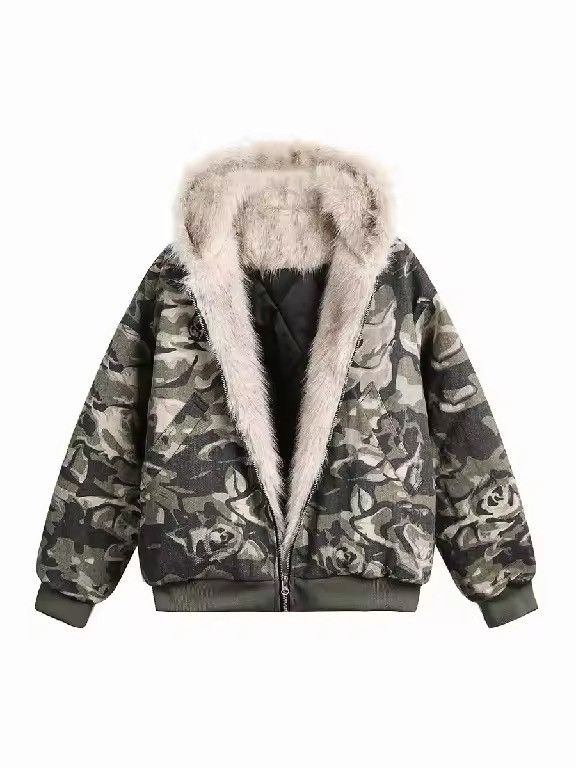 Japanese Brand × Vintage Camouflage Leaves Graphic Oversized Hoodie Size US L / EU 52-54 / 3 - 1 Thumbnail