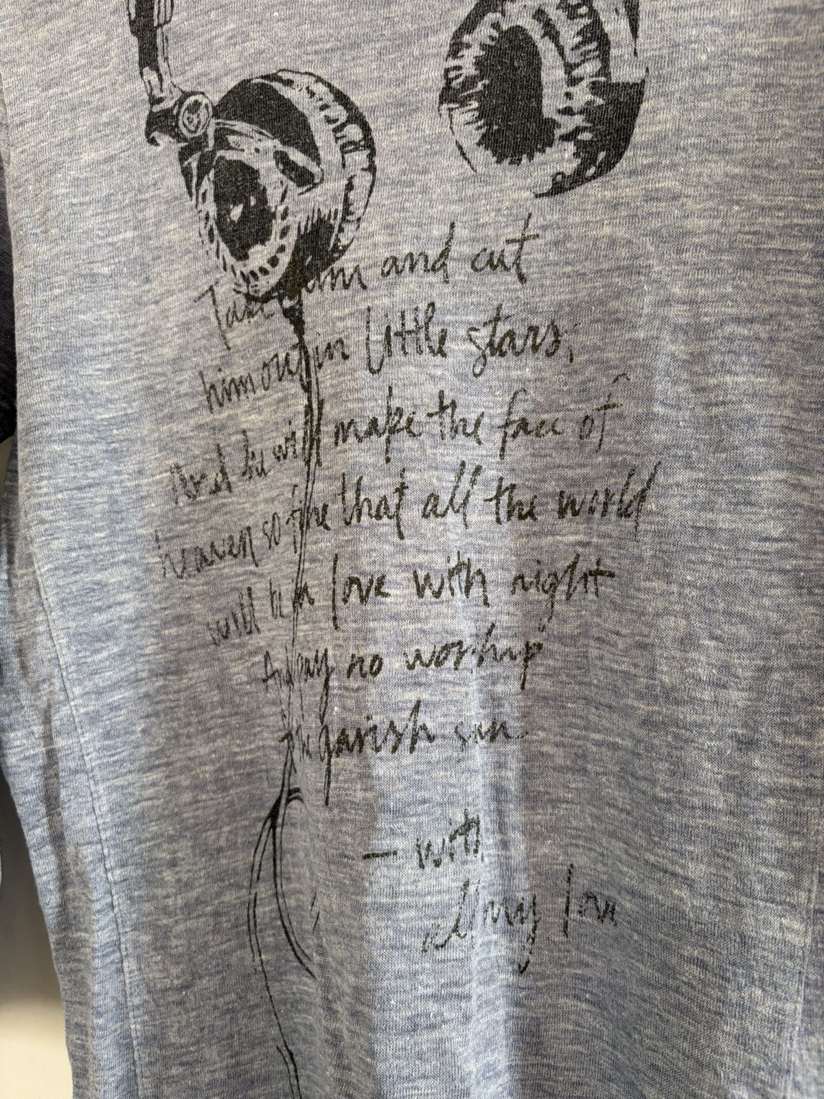 GOA 2000s japanese un line vkei poem raglan tshirt Size US M / EU 48-50 / 2 - 4 Thumbnail