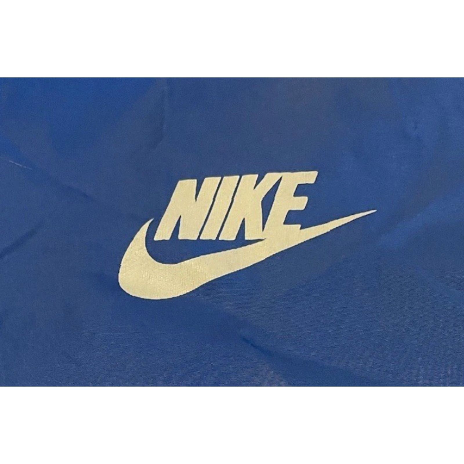 Nike VINTAGE Nike Swoosh Track Pants M Men Athletic Pants Blue 80s 90s Retro Hip Hop Basketball Gym Ankle Zip Size US 31 - 2 Thumbnail