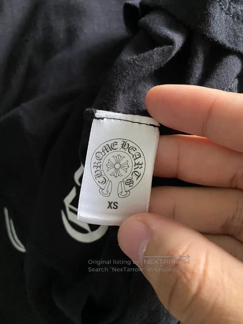 Chrome Hearts CHROME HEARTS Size XS Deep V-neck black pocket three cross Size US XS / EU 42 / 0 - 8 Thumbnail