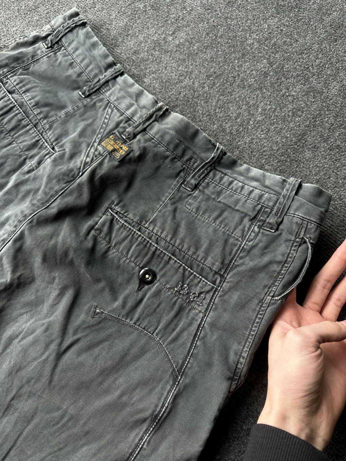 G-Star 🚨PUNK G STAR OPIUM RAW GRAY MENS JEANS Y2k BIKER Size US 34 / EU 50 - 16 Thumbnail