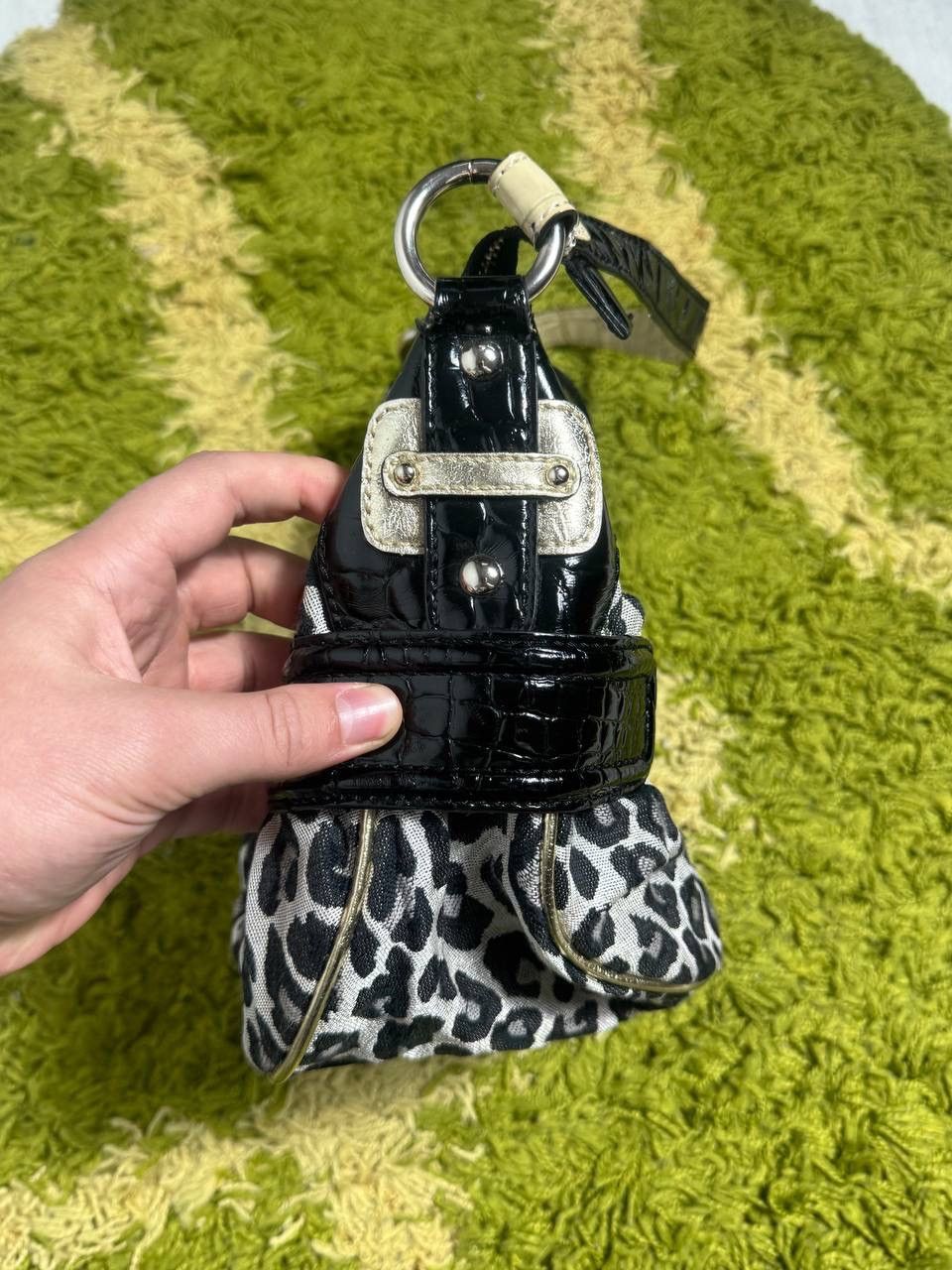 Guess Vintage Y2K Guess Leopard Print Baguette Shoulder Bag Hobo Size ONE SIZE - 5 Thumbnail