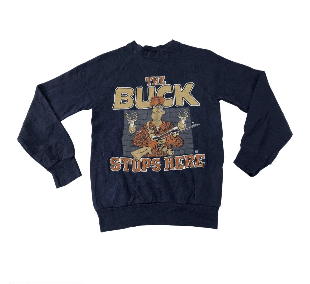 Other 90s The Bucks Stop Here Hunting Deer By Screen Star 50/50 Size US S / EU 44-46 / 1 - 1 Thumbnail