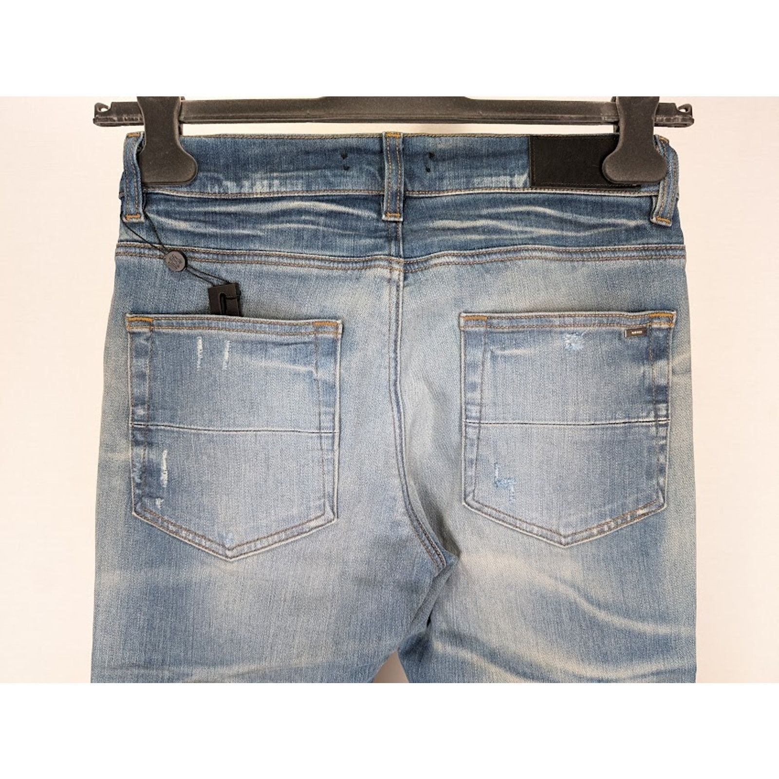 Amiri o1rshd1 Bleached MA Paisley MX1 Jeans Honeycomb Indigo Size US 40 / EU 56 - 19 Thumbnail