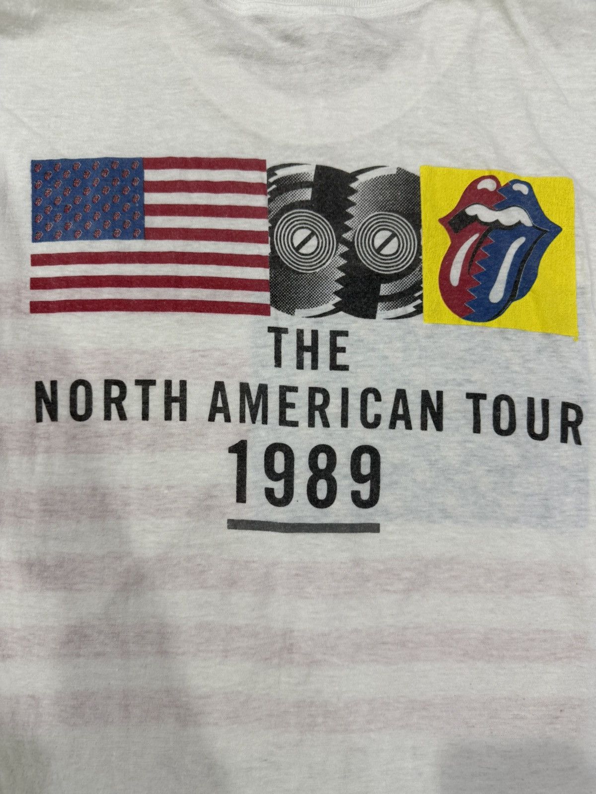 Band Tees Vintage Rolling Stone The North American Tour 1989 Bandtees Size US L / EU 52-54 / 3 - 5 Thumbnail