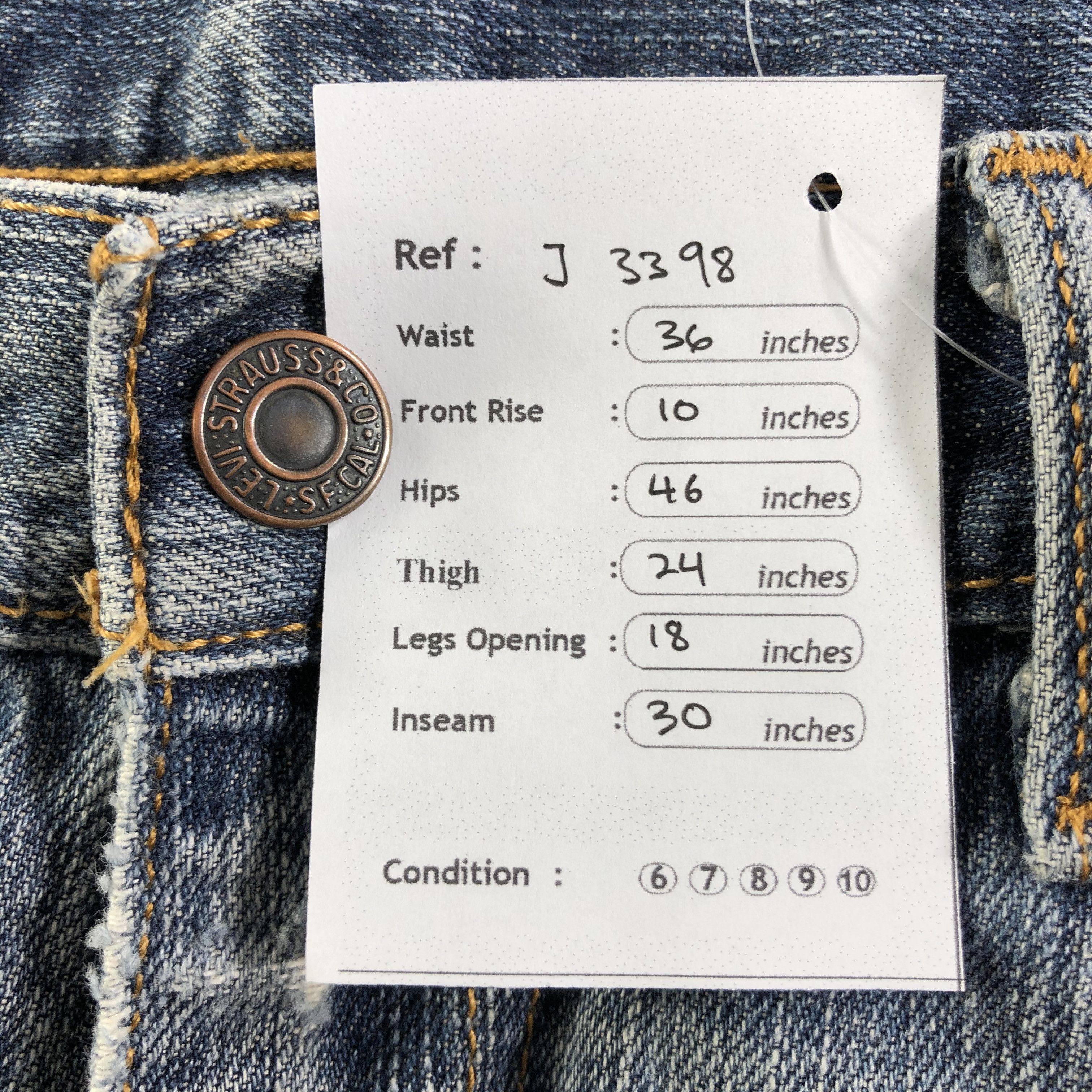 Levi's Vintage Levis 559 Jeans-J3398 Size 36" / US 14 / IT 50 - 12 Thumbnail