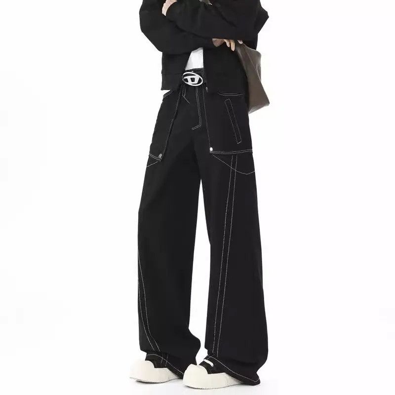Japanese Brand × Jean Retro loose wide leg high street jeans Size US 32 / EU 48 - 1 Thumbnail