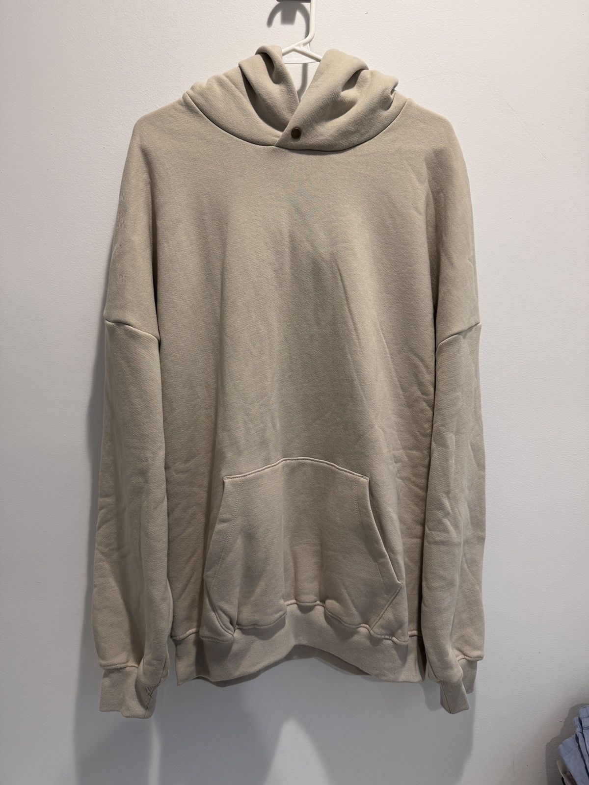 Fear Of God Mainline Eternal Cotton Fleece Hoodie Beige Sz M