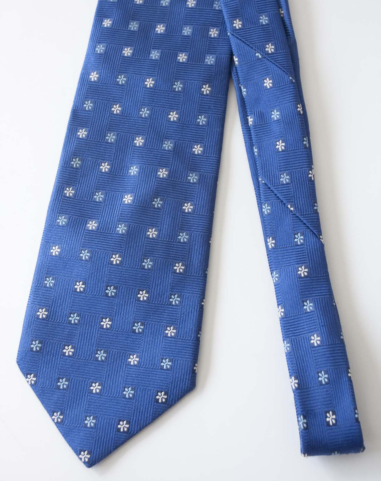 Dolcepunta Dolcepunta Tie 100% Silk Made in Italy Blue Size ONE SIZE - 2 Thumbnail