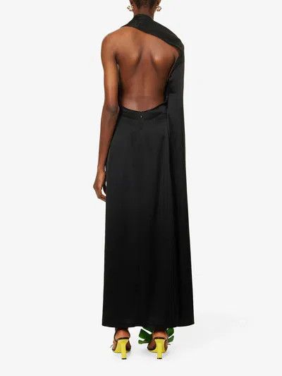 Loewe o1y1025 Maxi Dress in Black Size M / US 6-8 / IT 42-44 - 4 Thumbnail