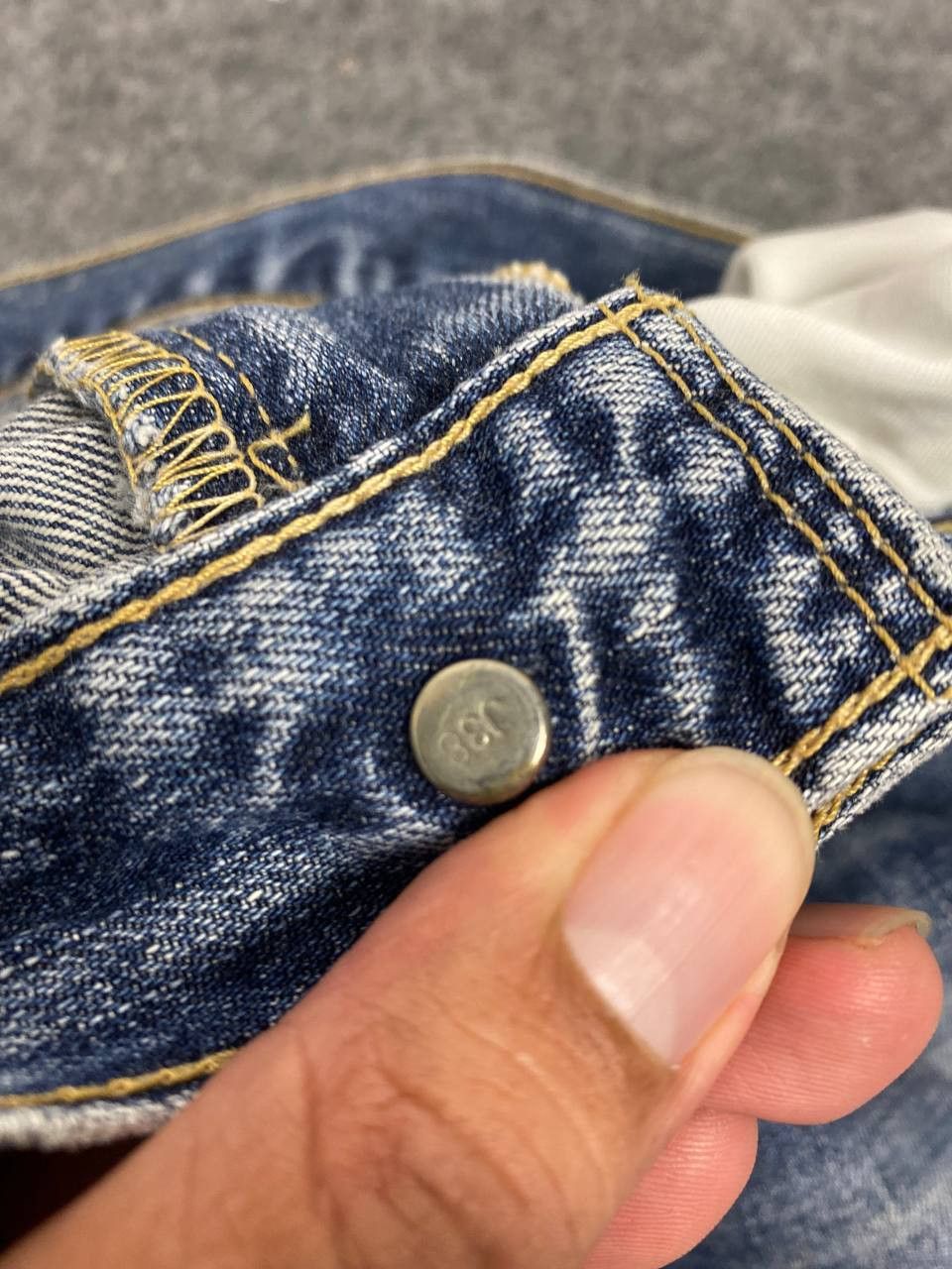 Levi's vintage levis 502 distressed reworked denim nice design Size US 32 / EU 48 - 16 Thumbnail