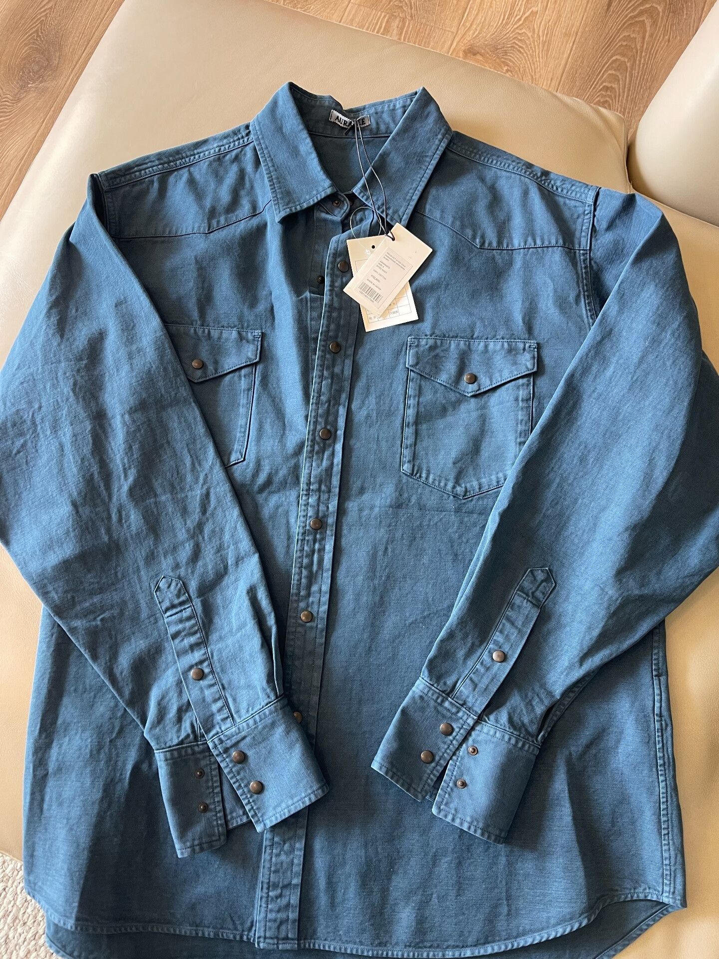 Auralee Auralee Product Dyed Western Shirt Size US XL / EU 56 / 4 - 1 Thumbnail