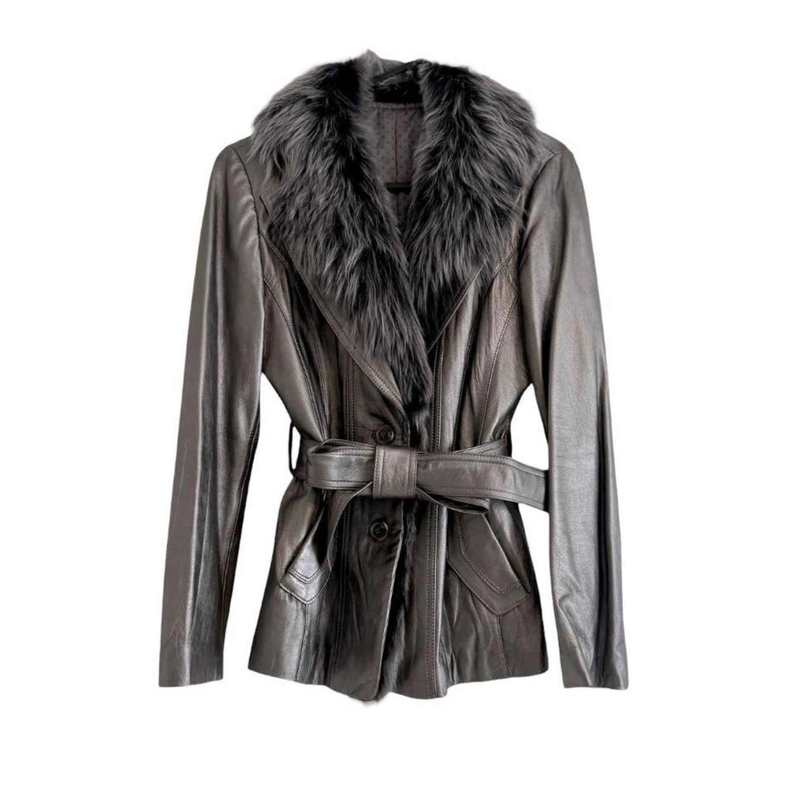 Other Real fur and leather whimsy goth penny lane coat jacket Size XS / US 0-2 / IT 36-38 - 1 Thumbnail
