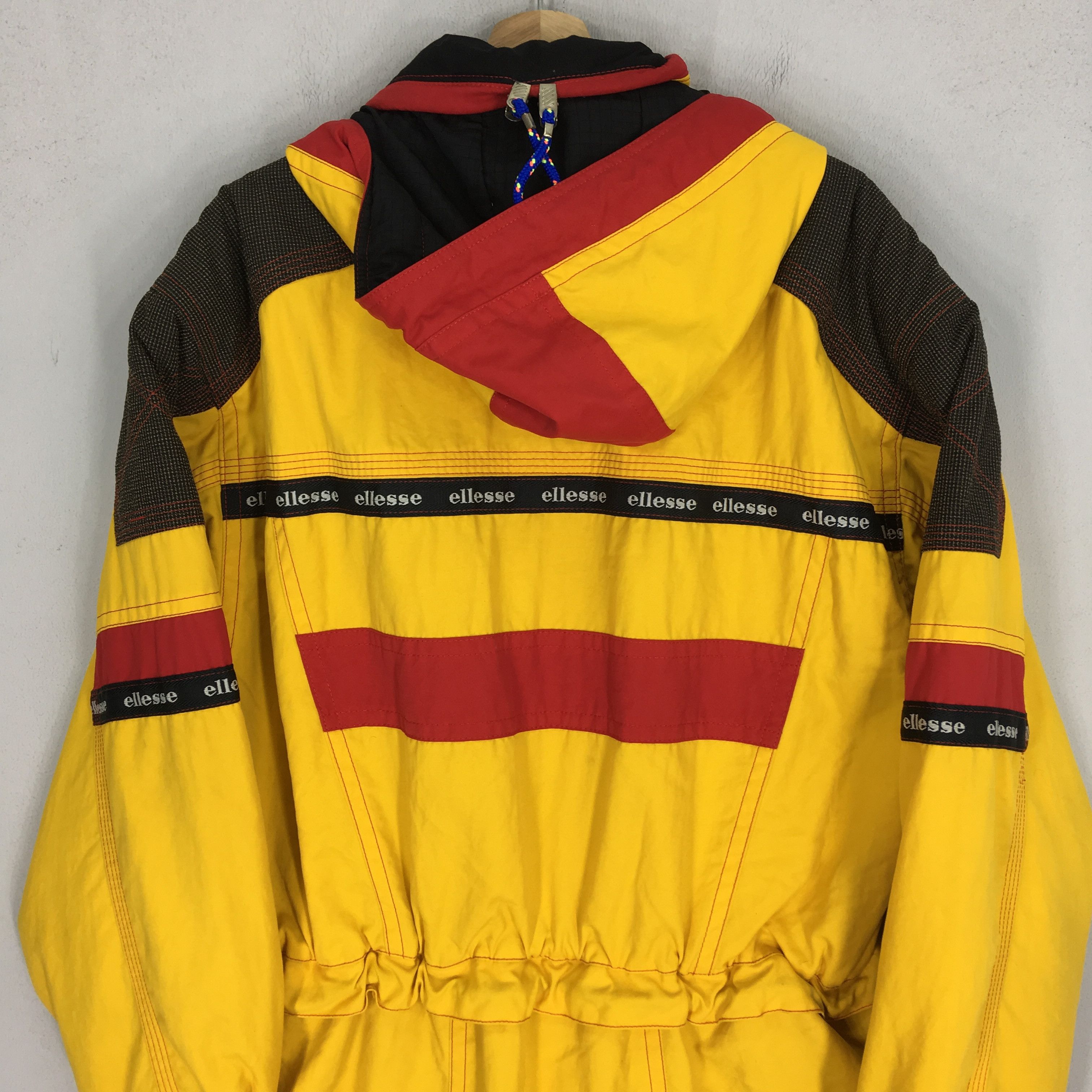 Ellesse × Vintage Vintage 90s Ellesse Ski Wear Vertical Dive Bomber Jacket Size US L / EU 52-54 / 3 - 5 Thumbnail