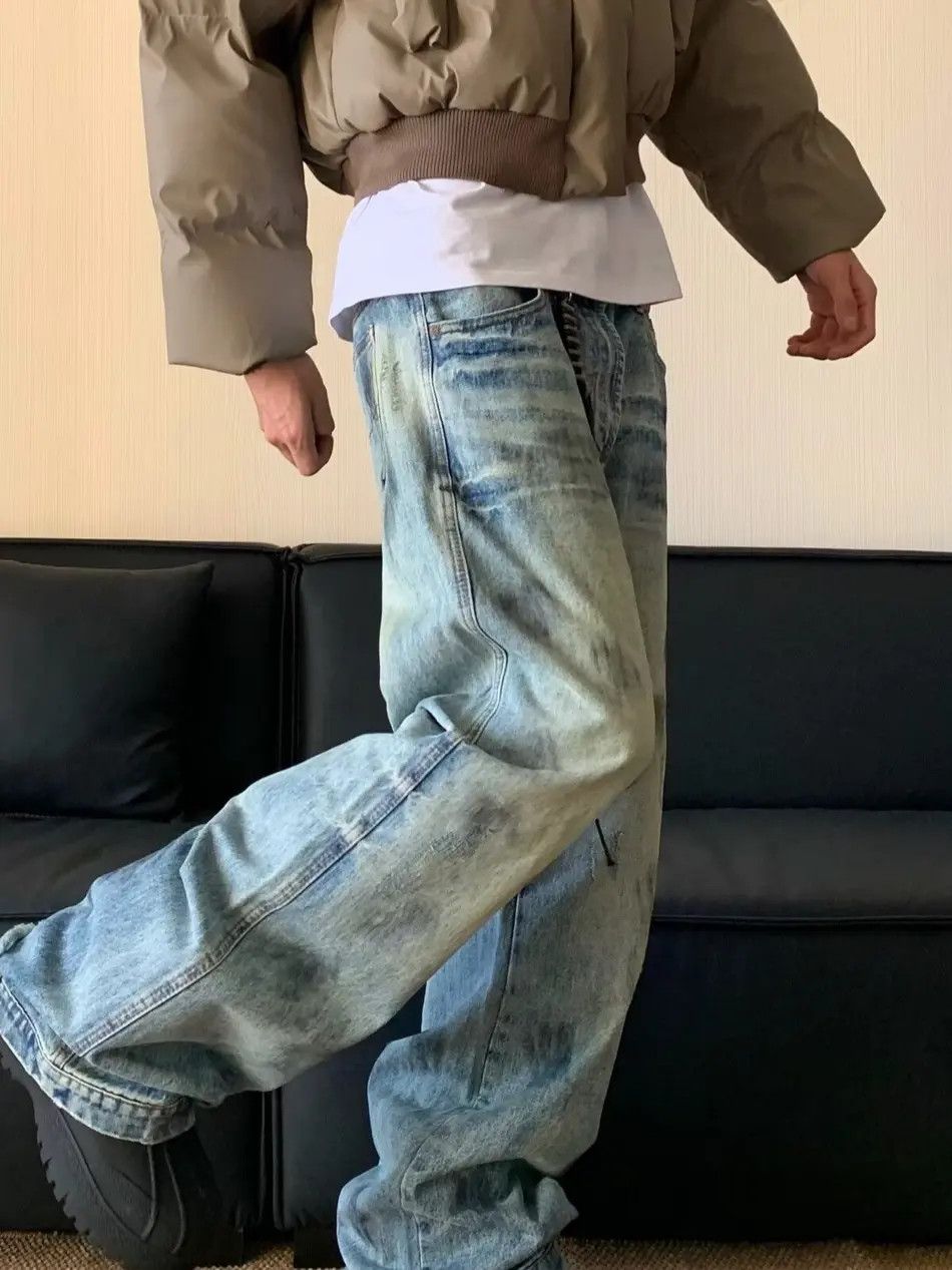 Japanese Brand × Jean Retro straight blue high street jeans Size US 32 / EU 48 - 4 Thumbnail