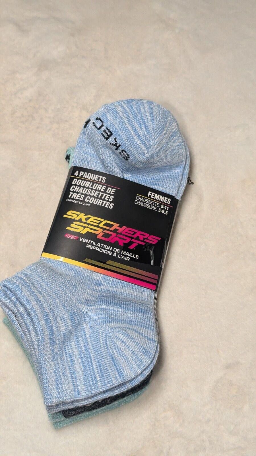 SKECHERS Skechers Sport - Women's Comfort No Show Socks 4 Pairs 6-9.5 Size ONE SIZE - 2 Thumbnail