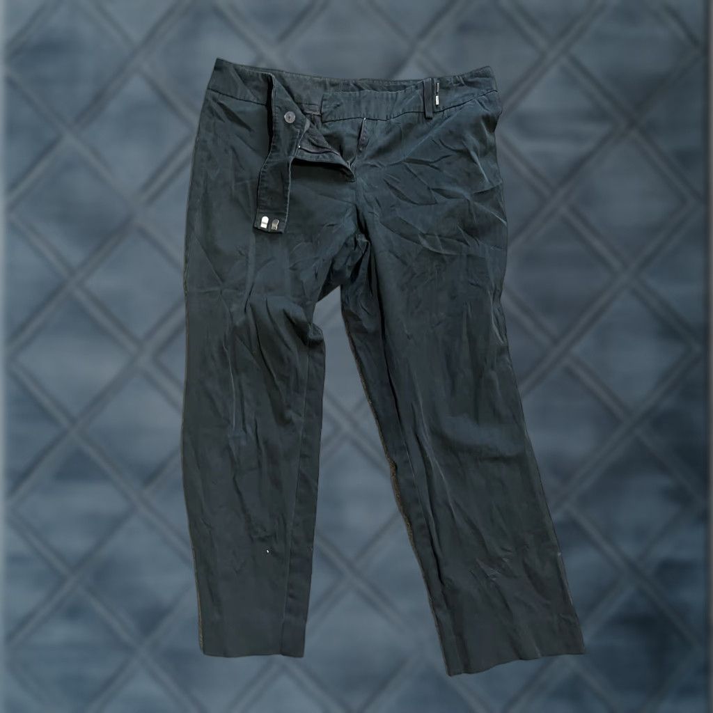 Vintage New York & Company Pants Cropped Mid-Rise Stretch Black 8 Womens Modern Size 30" / US 8 / IT 44 - 1 Thumbnail
