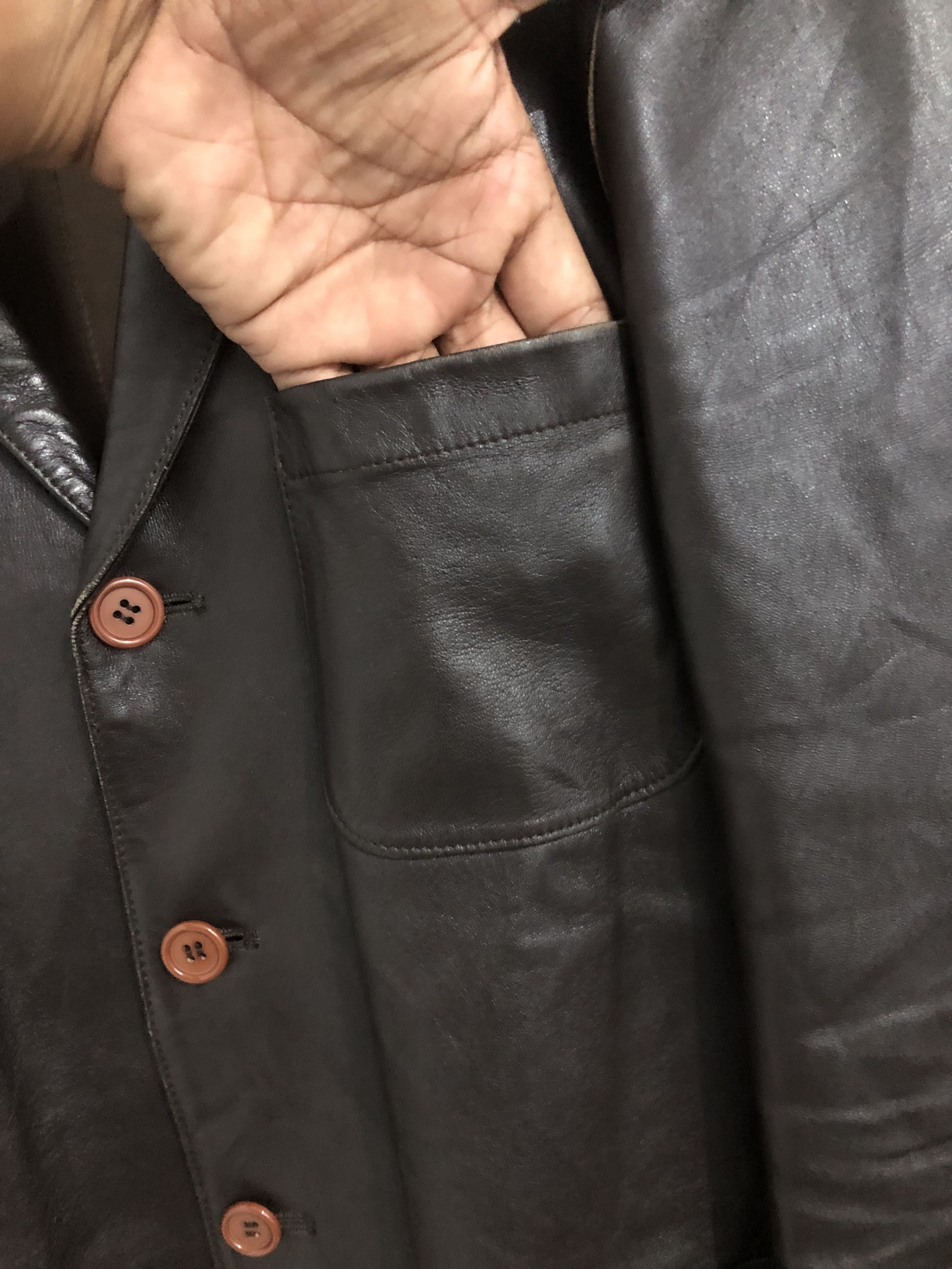 Yohji Yamamoto Yohji Yamamoto Leather Jacket Size S / US 4 / IT 40 - 5 Thumbnail