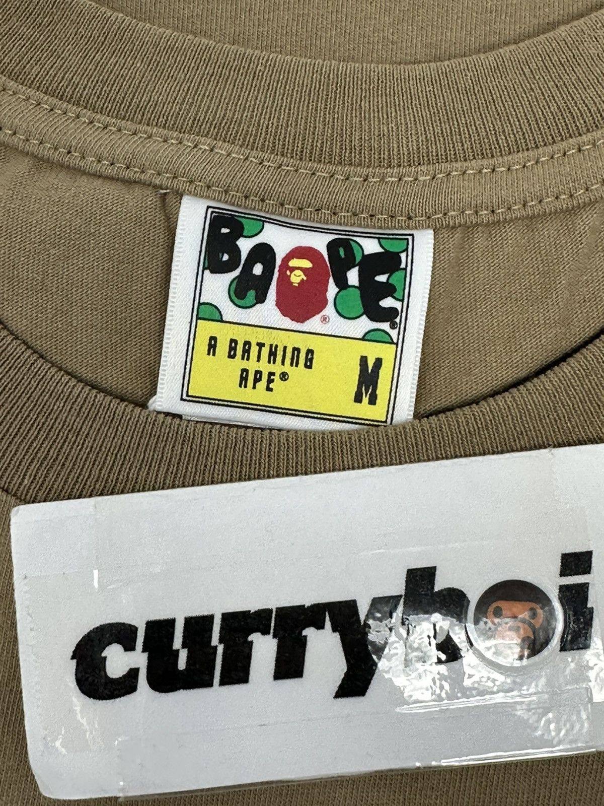 Bape Bape College Tee Beige Size US M / EU 48-50 / 2 - 4 Thumbnail