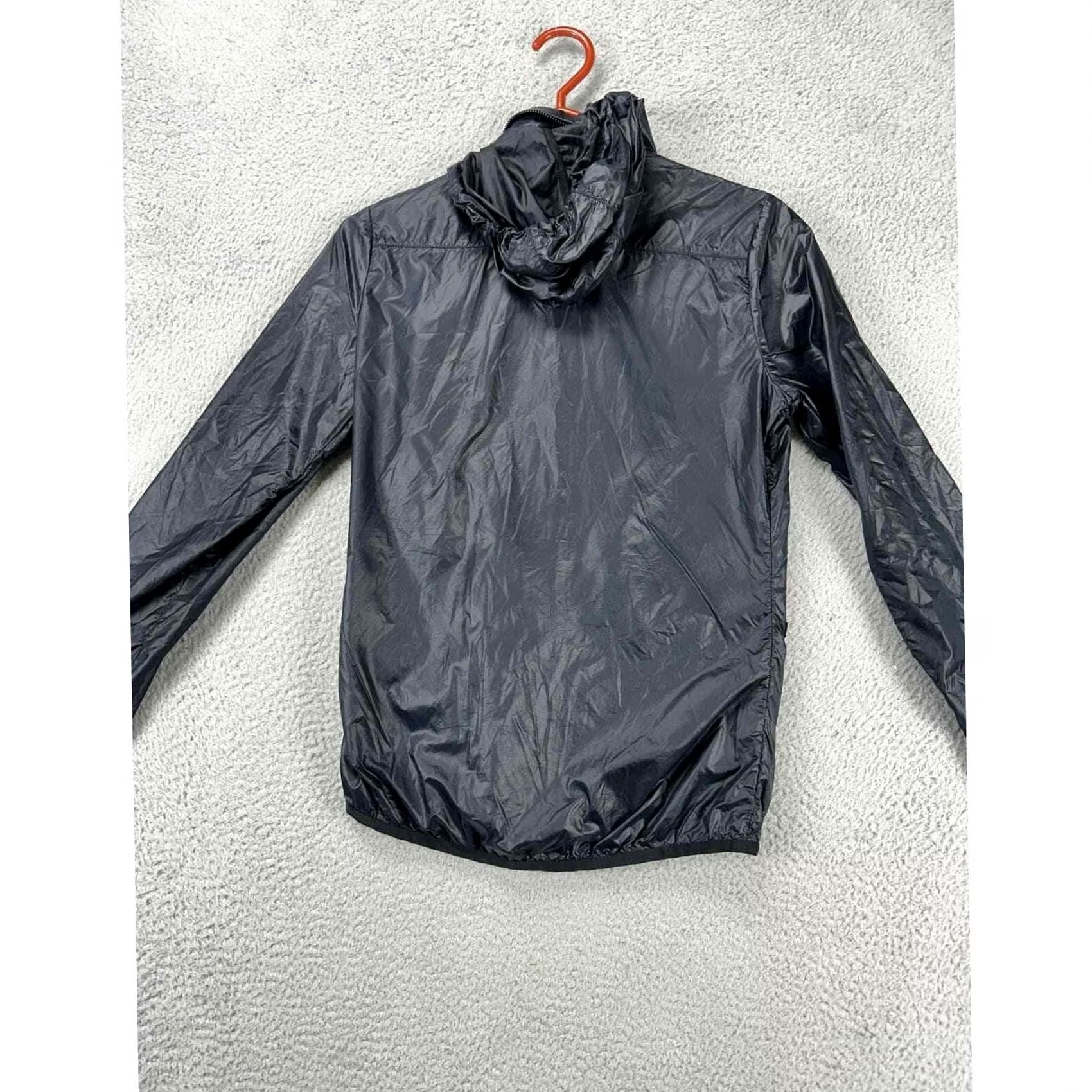 Nike Nike Jacket Womens Small Black Nylon Full Zip Packable Hooded Lightweight Ladies Size S / US 4 / IT 40 - 3 Thumbnail
