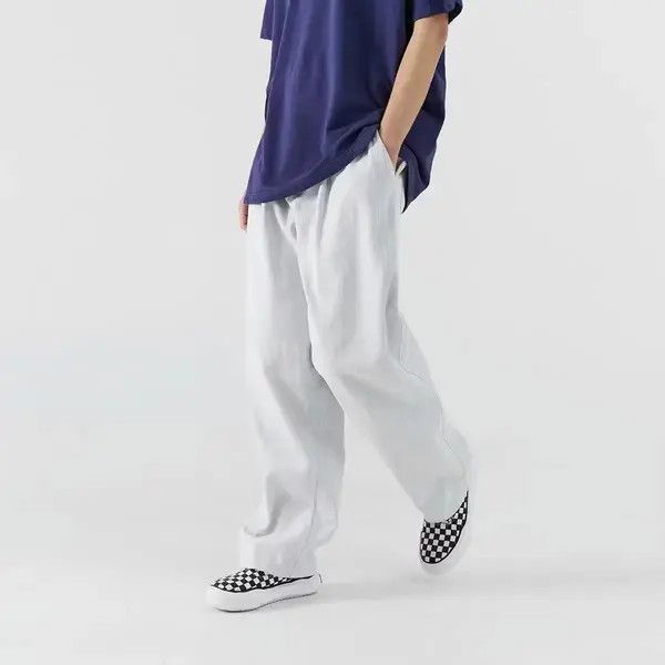 Japanese Brand 21SS Indigo Union Japan White Blue Minimalist Pants Size US 32 / EU 48 - 3 Thumbnail