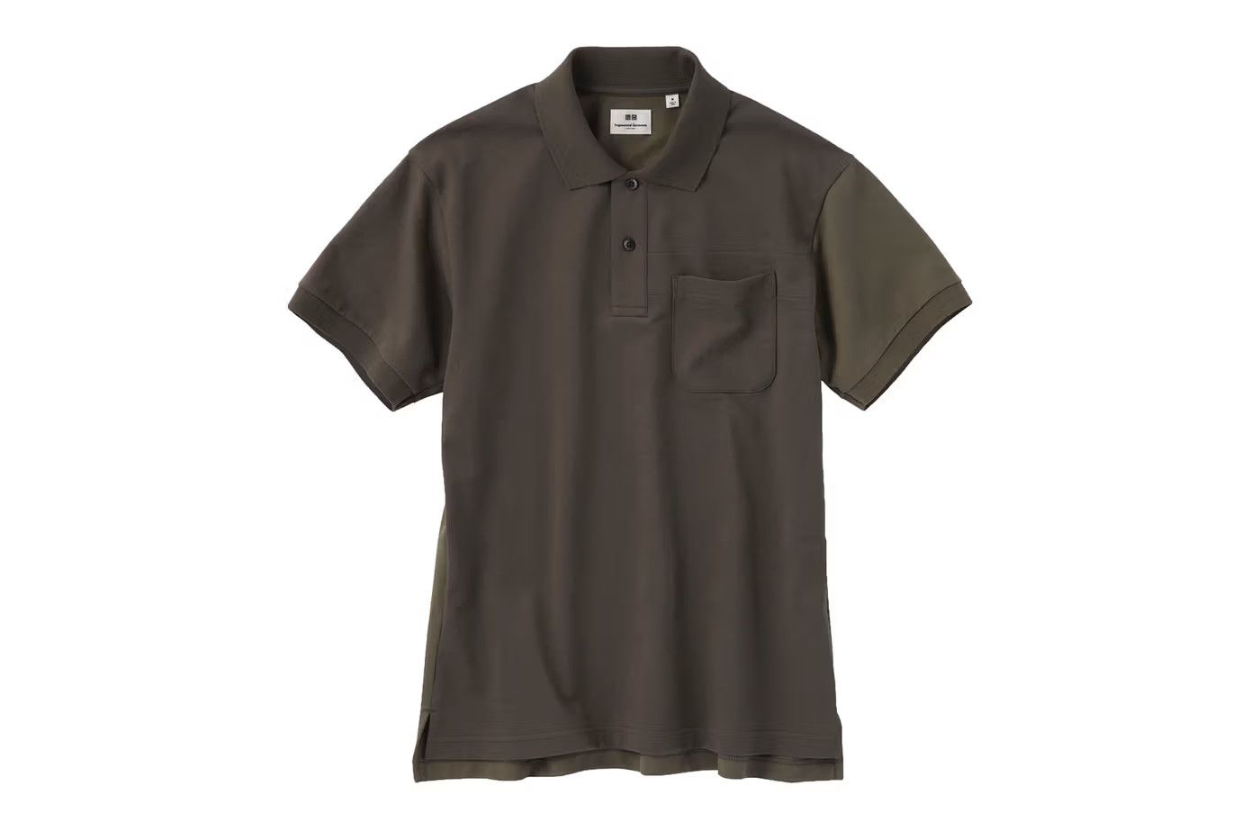 Engineered Garments × Uniqlo [M] Dry Pique Color Block Polo Shirt in Olive (SS19) Size US M / EU 48-50 / 2 - 8 Thumbnail