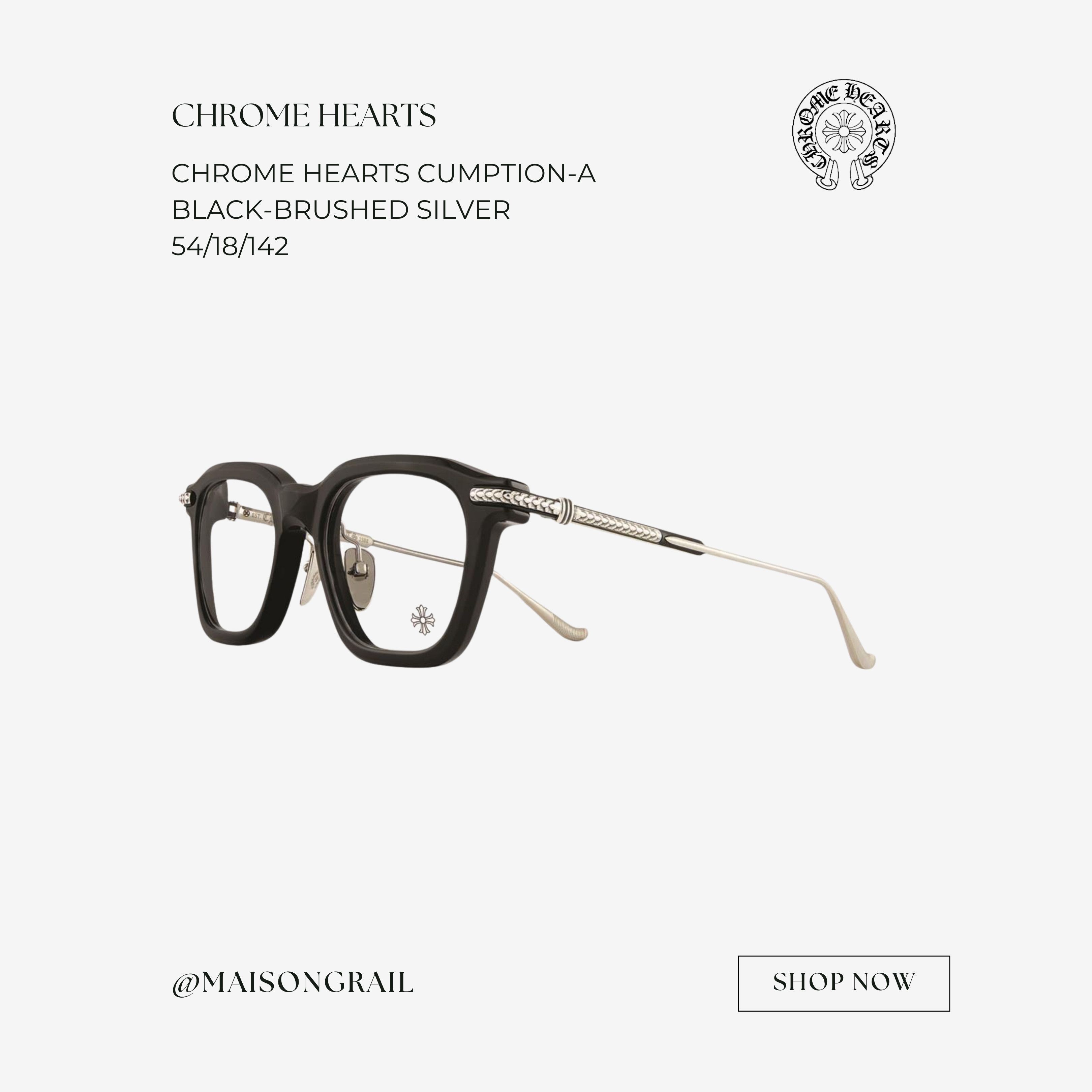 Chrome Hearts CHROME HEARTS CUMPTION GLASSES | Grailed