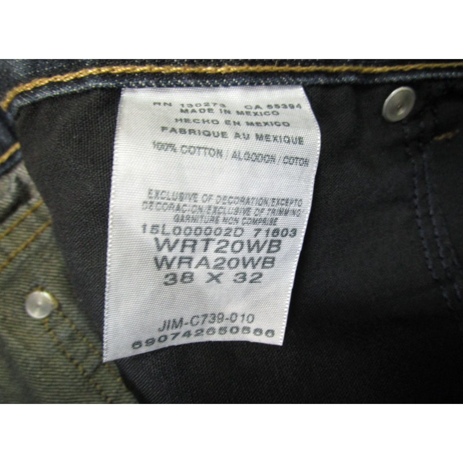 Wrangler Wrangler Retro Jeans Mens 38x32 Blue Bootcut Western Denim Jeans 5-Pocket Dark Wash Pants Jeans Mens Size US 38 / EU 54 - 7 Thumbnail